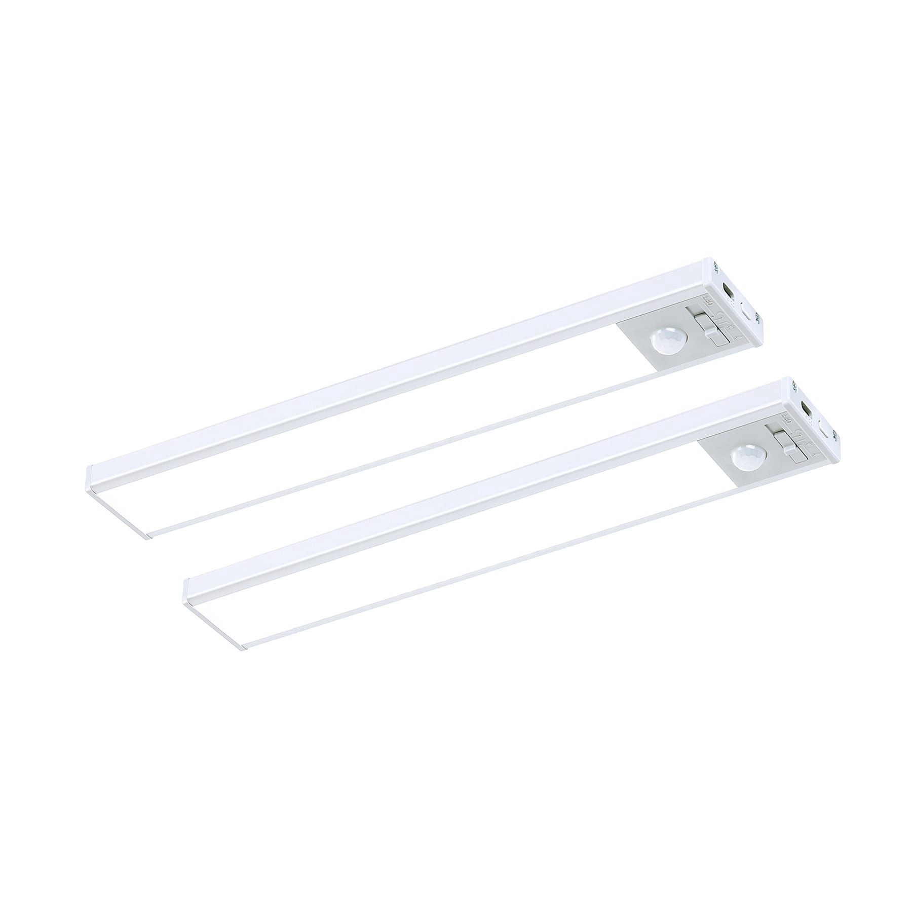 slide 1 of 6, Utilitech Under Cabinet Light 2 -Pack 10-in Rechargeable Battery LED Under Cabinet Light Bar Motion Sensing Light, 1 ct