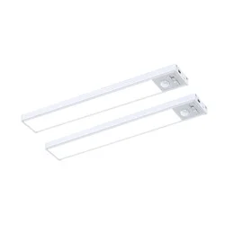 Utilitech Under Cabinet Light 2 -Pack 10-in Rechargeable Battery LED Under Cabinet Light Bar Motion Sensing Light