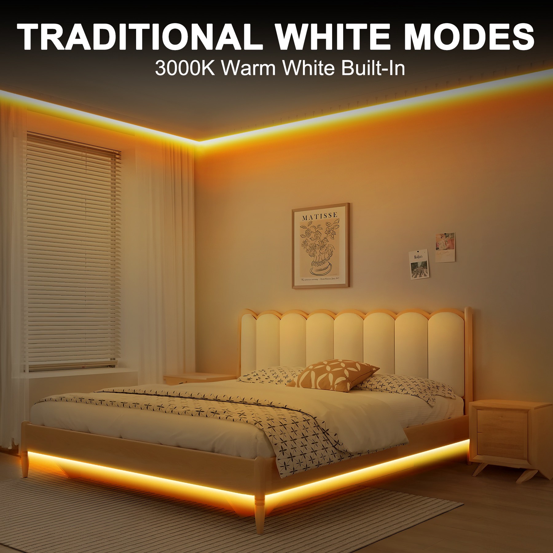 slide 4 of 6, Utilitech Indoor 16-ft LED Multicolor Strip Light, 1 ct