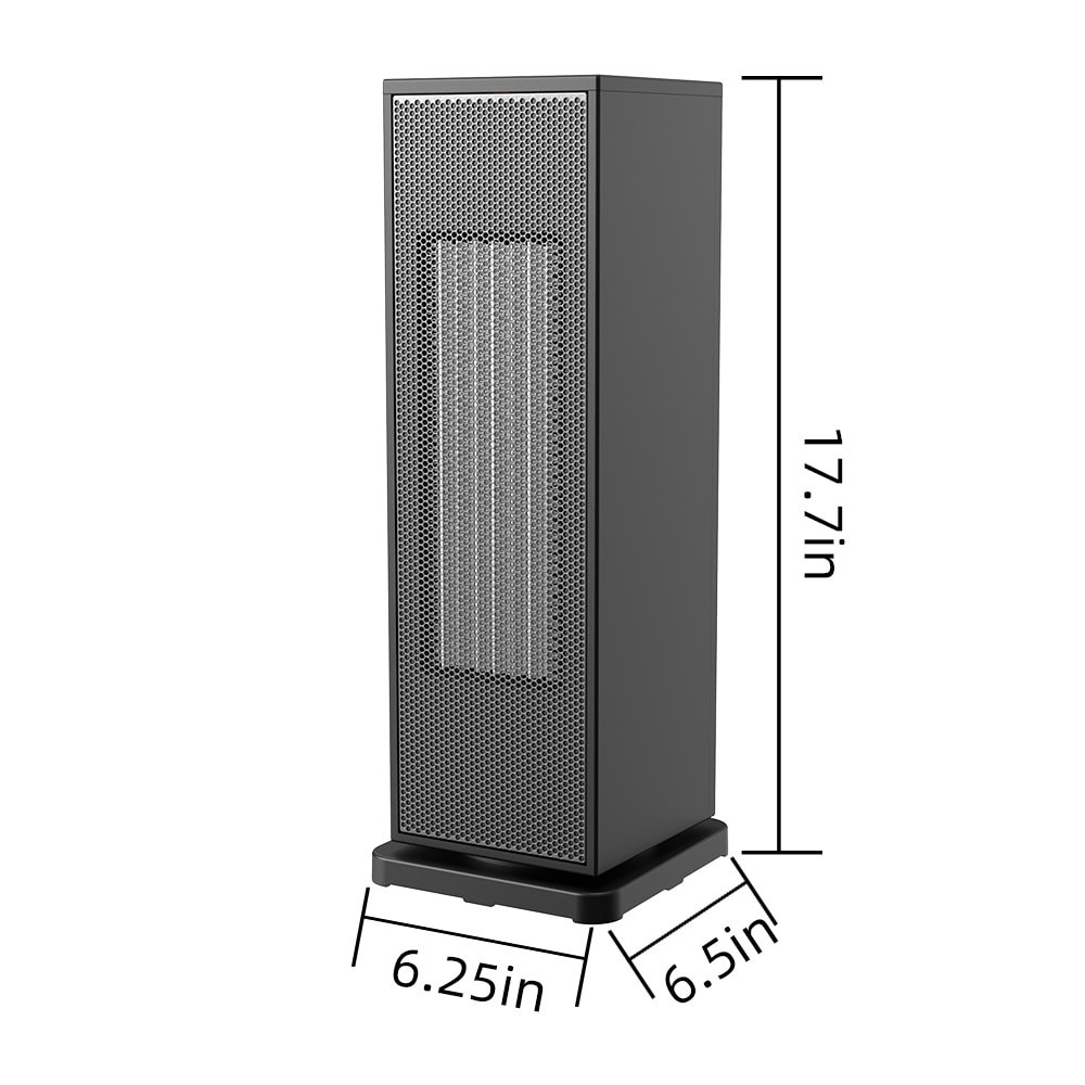 slide 2 of 6, Utilitech 1500 -Watt Ceramic Tower Indoor Electric Space Heater with Thermostat, 1 ct