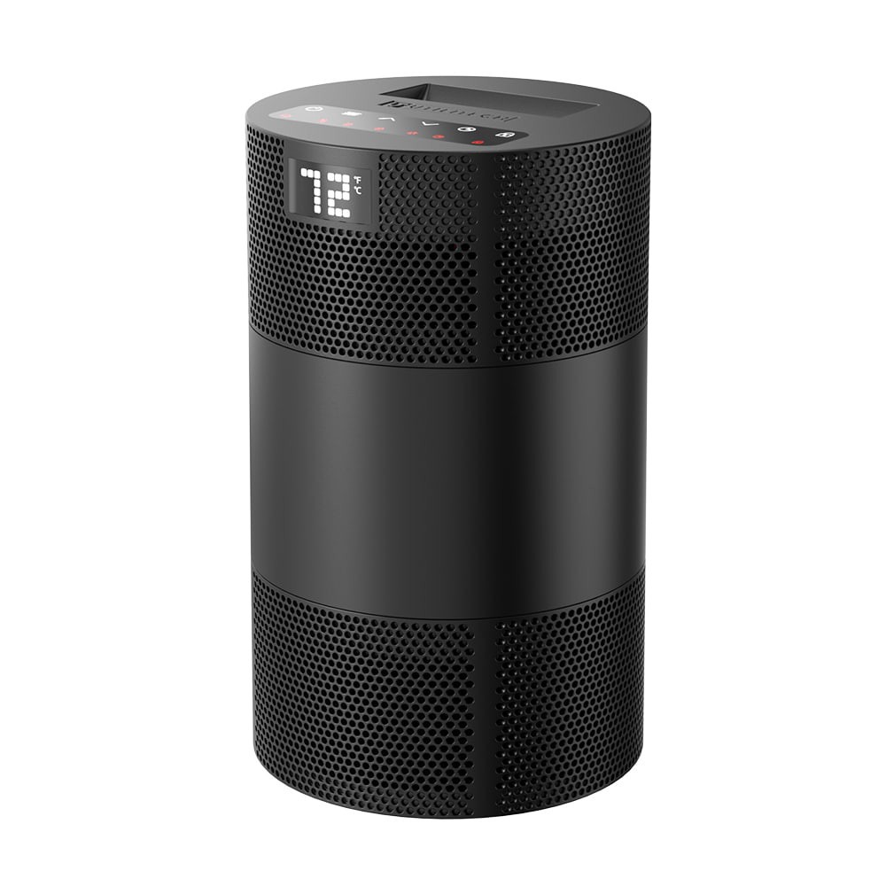 slide 4 of 6, Utilitech 1500W 360 Deg Ceramic Heater 1500 -Watt Ceramic Tower Indoor Electric Space Heater with Thermostat with Remote, 1 ct