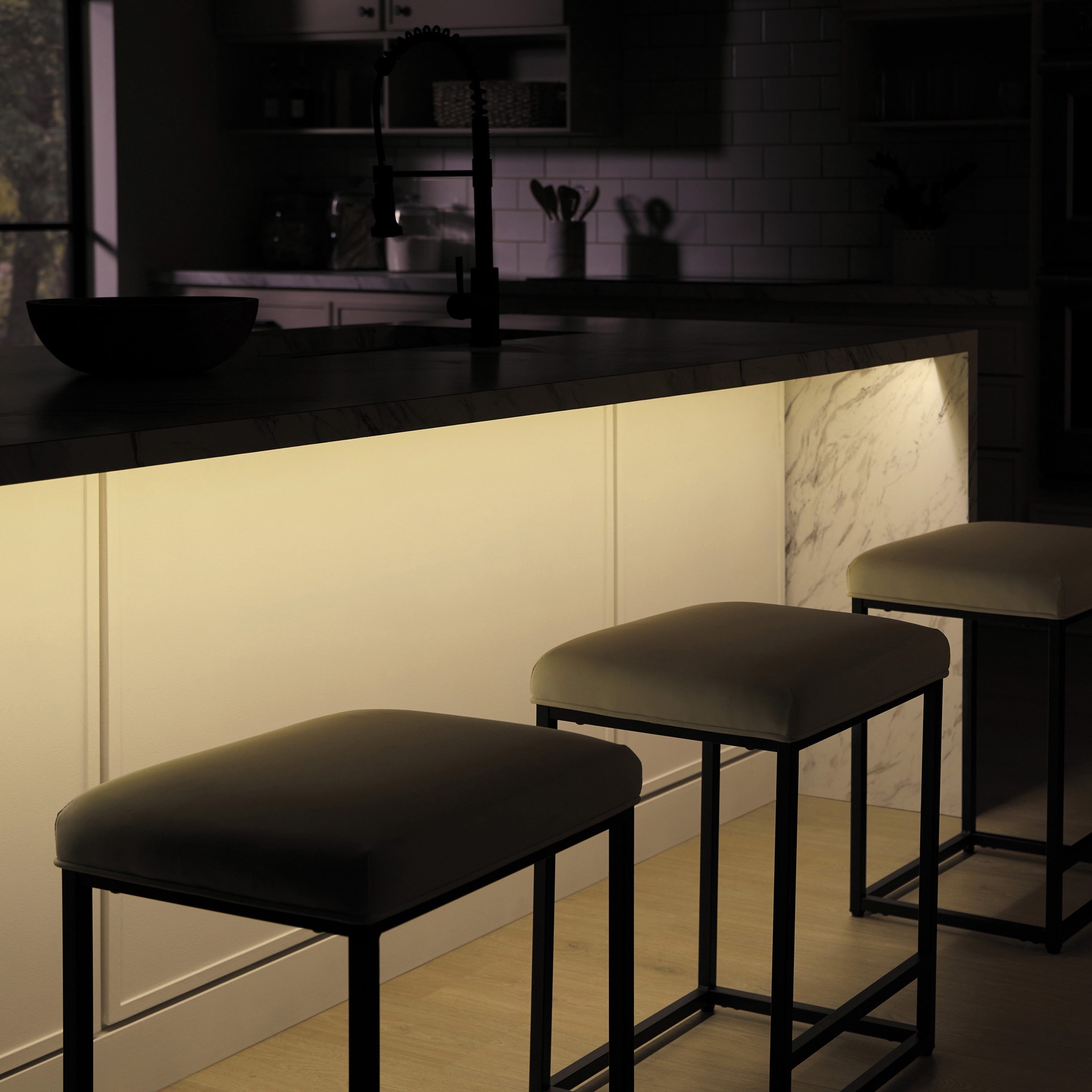 slide 5 of 6, Utilitech Indoor 8.0-ft LED Cool White Strip Light, 1 ct