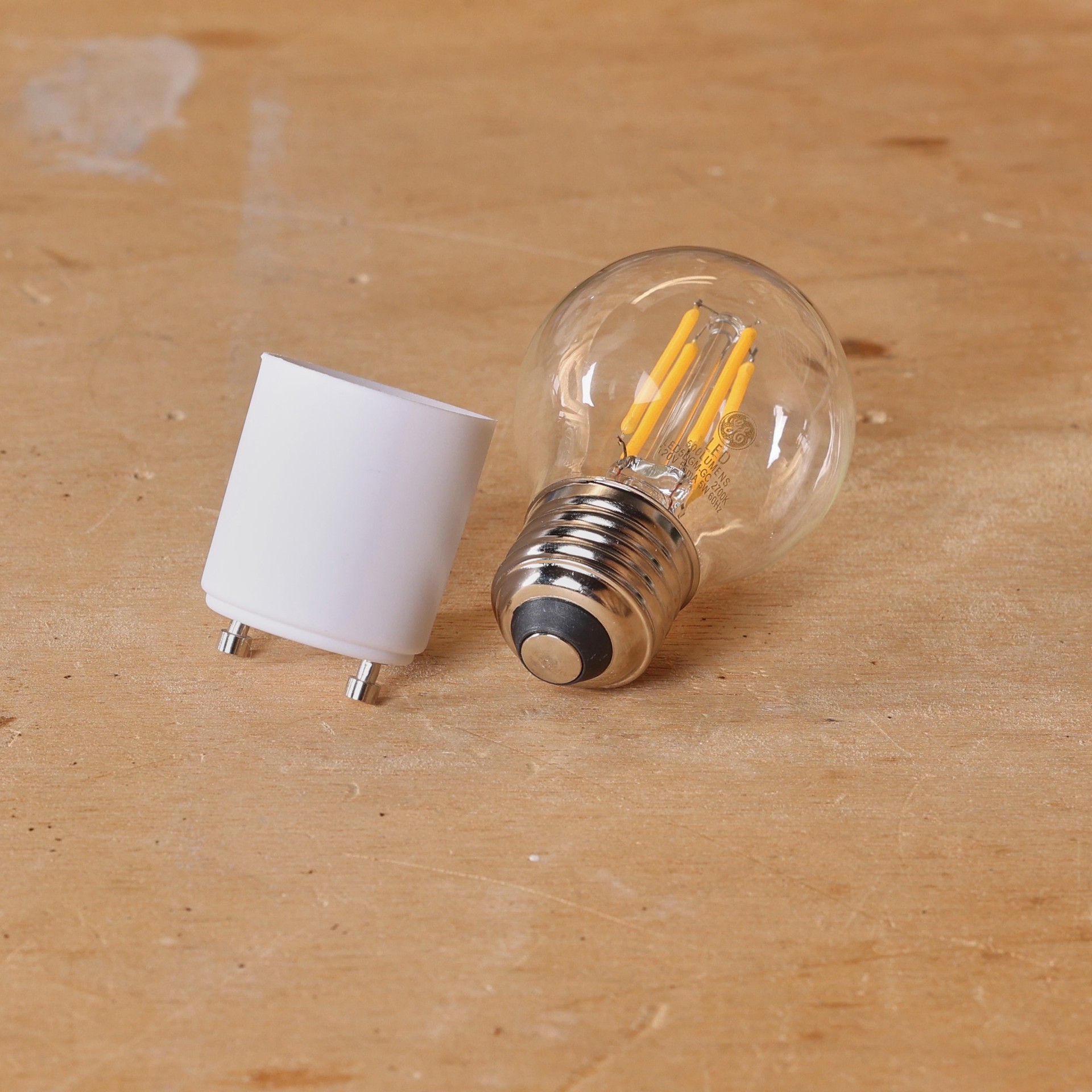 slide 3 of 6, Energetic 60-Watt White Medium Light Socket Adapter, 1 ct