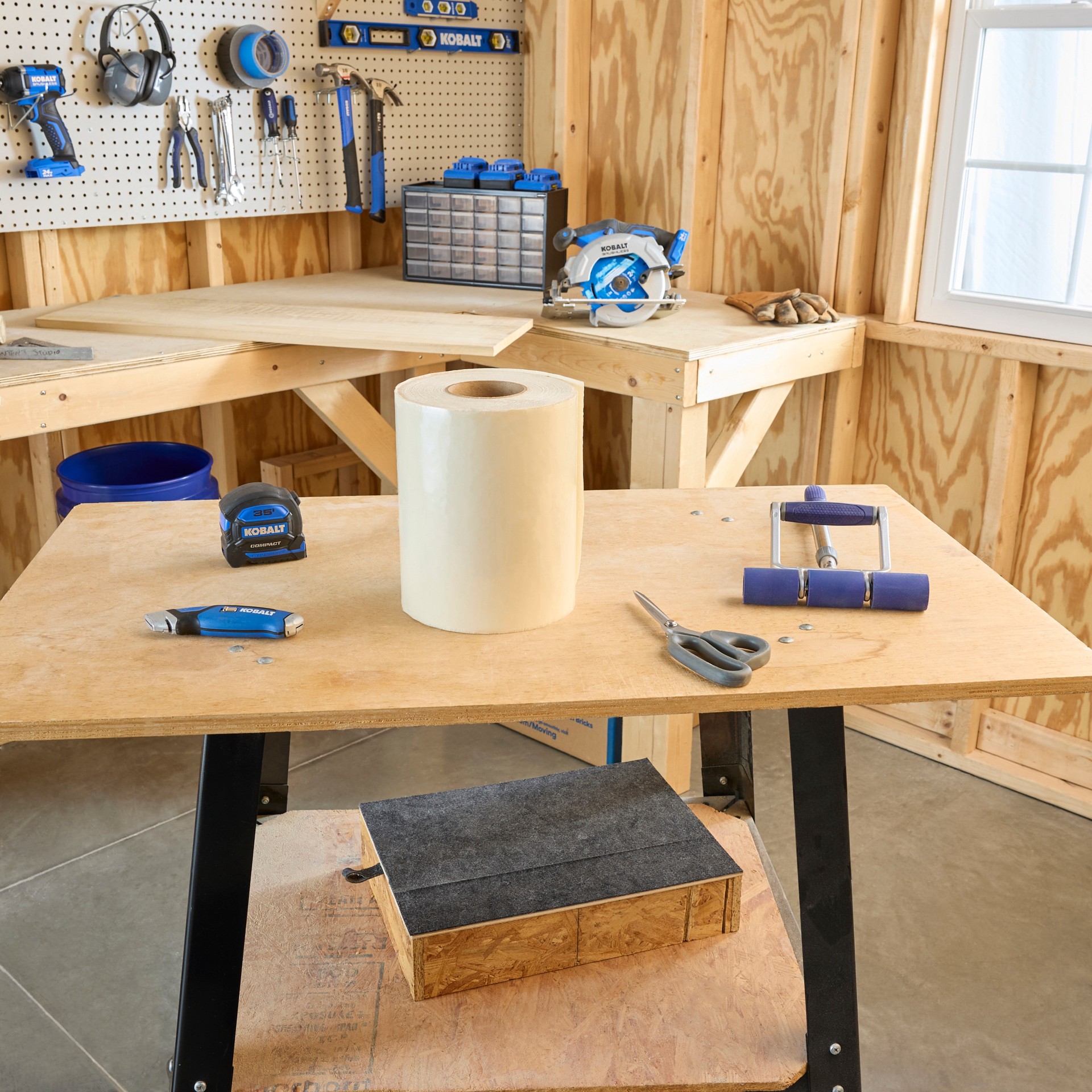 slide 4 of 6, RELIABILT Flexible Waterproof 9-in x 50-ft White Butyl rubber Self-adhesive roll flashing, 1 ct