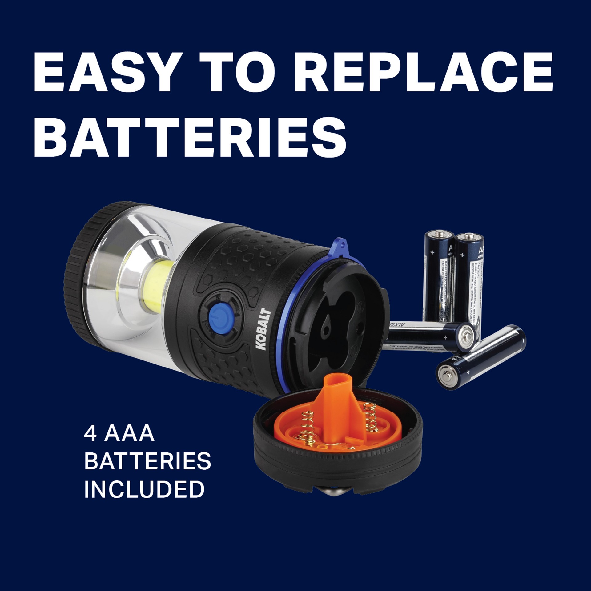 slide 4 of 6, Kobalt 340-Lumen 5 -Mode LED Camping Lantern, 1 ct