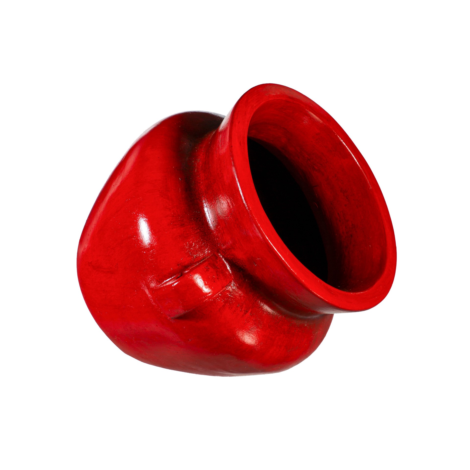 slide 2 of 6, Style Selections Urn 16.0-in W x 15-in H x 16-in D Red Clay Indoor/Outdoor Planter, 1 ct
