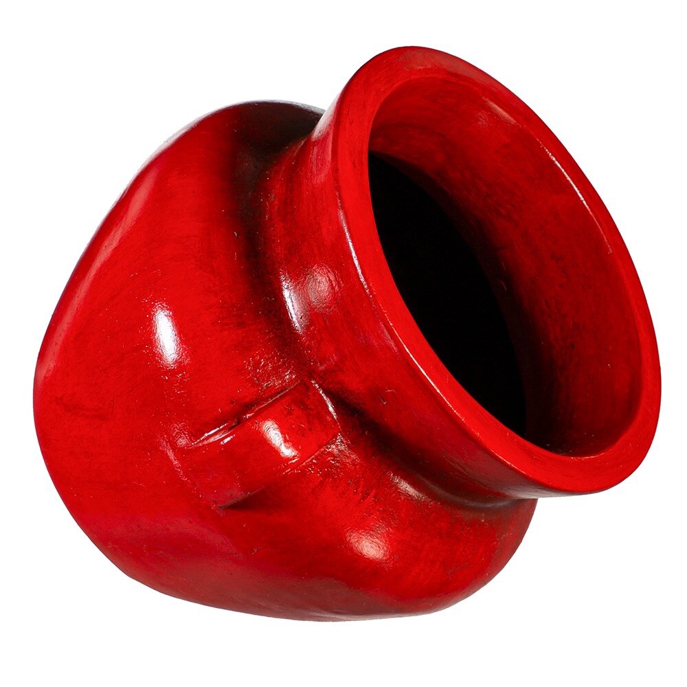 slide 1 of 6, Style Selections Urn 16.0-in W x 15-in H x 16-in D Red Clay Indoor/Outdoor Planter, 1 ct