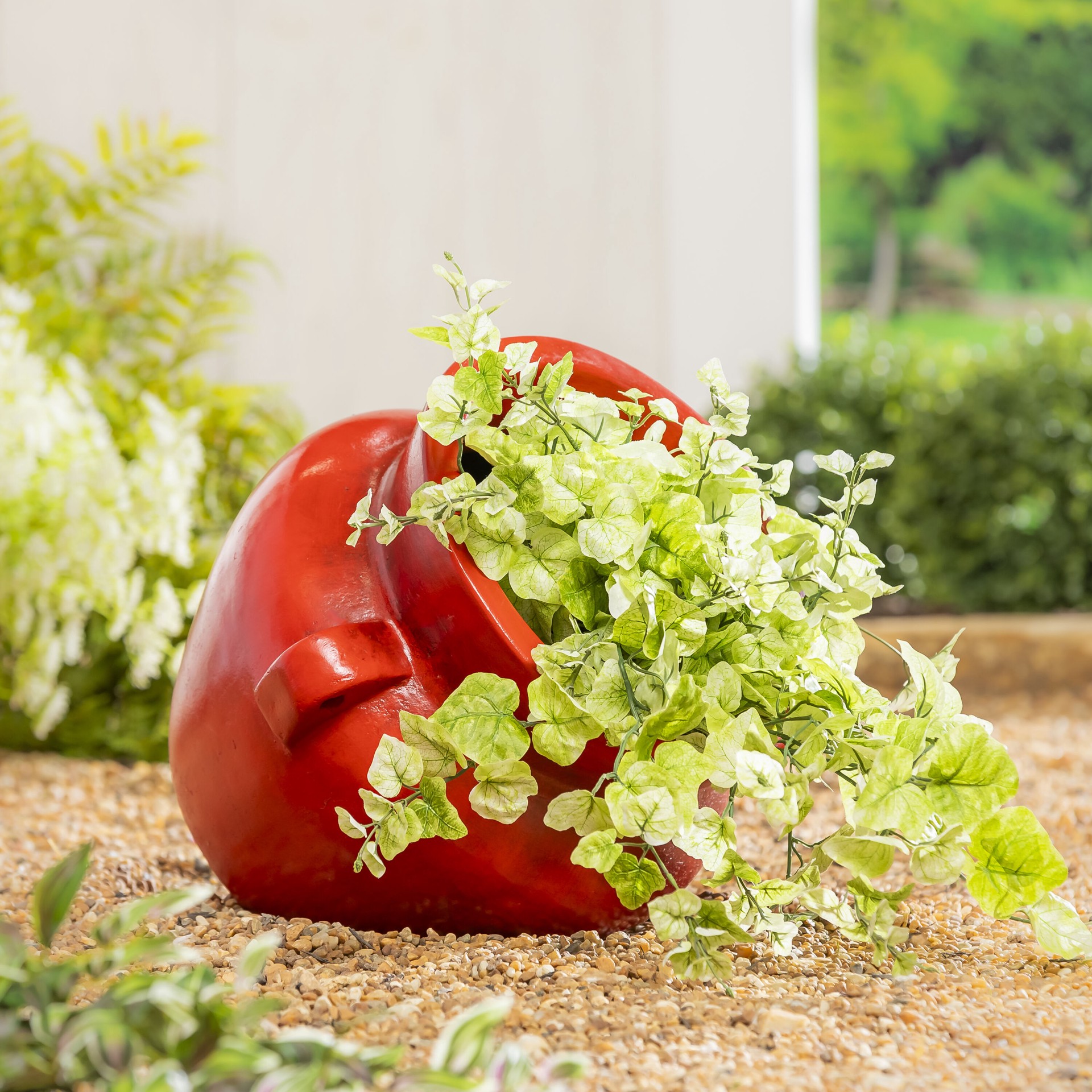 slide 4 of 6, Style Selections Urn 16.0-in W x 15-in H x 16-in D Red Clay Indoor/Outdoor Planter, 1 ct