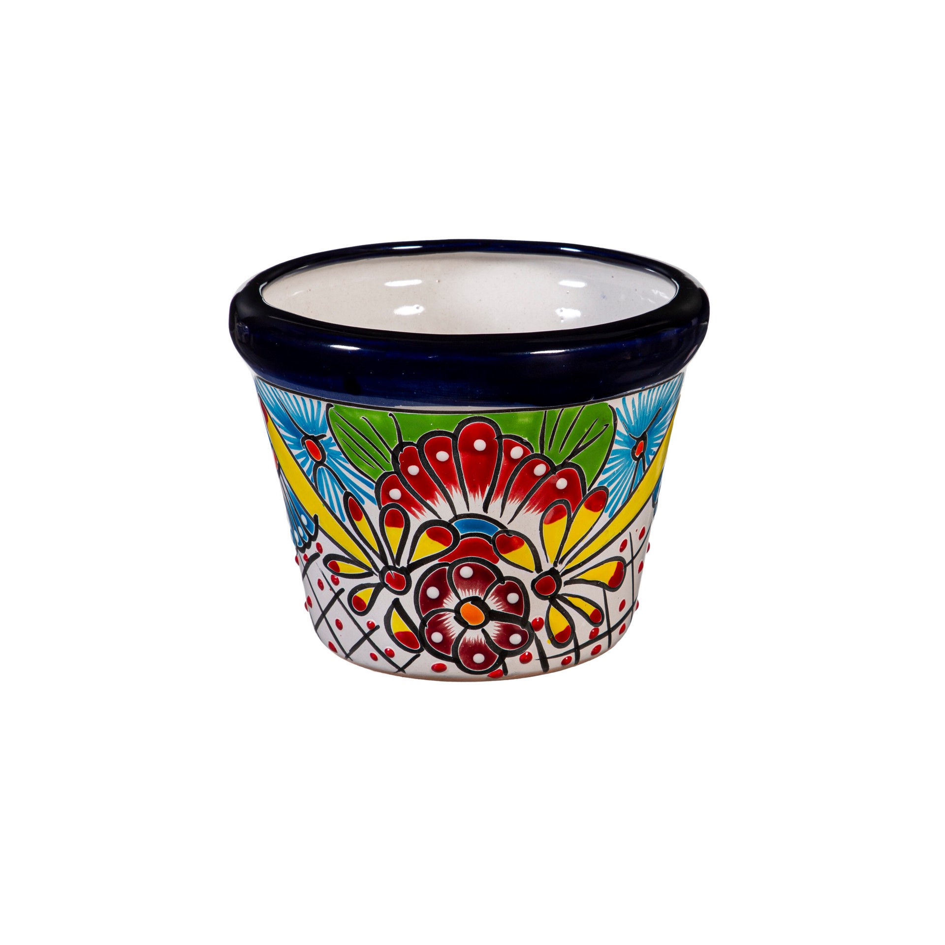 slide 5 of 6, Style Selections Urn 8.0-in W x 8.0-in L Multiple colors/finishes Clay Indoor/Outdoor Planter, 1 ct