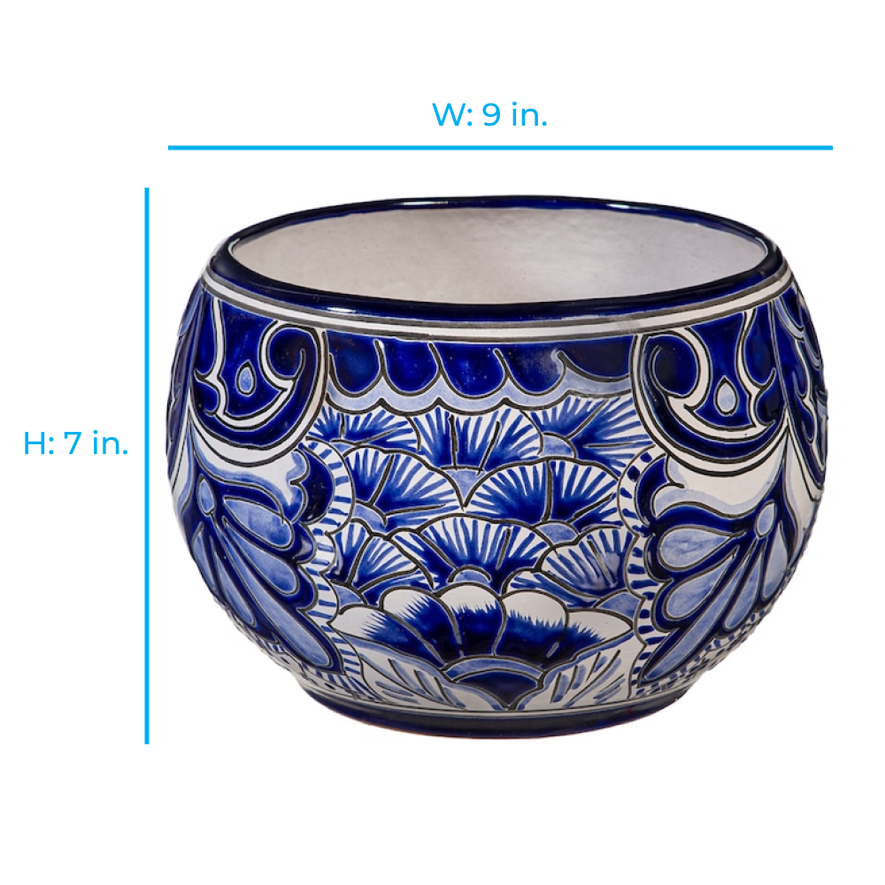 slide 2 of 6, Style Selections Urn 9.0-in W x 9.0-in L Multiple colors/finishes Clay Indoor/Outdoor Planter, 1 ct