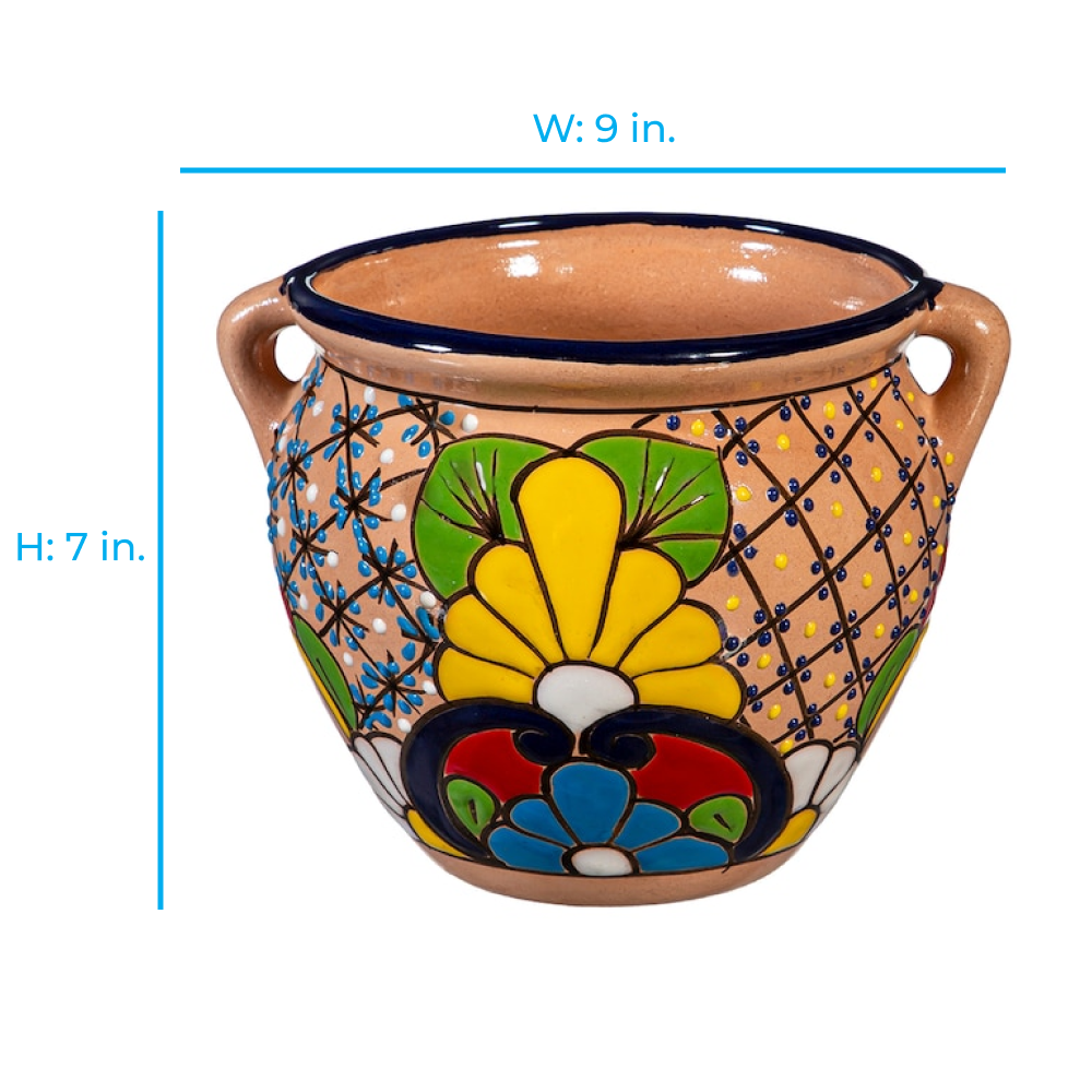 slide 2 of 6, Style Selections Urn 9.0-in W x 7-in H x 9-in D Multiple colors/finishes Clay Indoor/Outdoor Planter, 1 ct