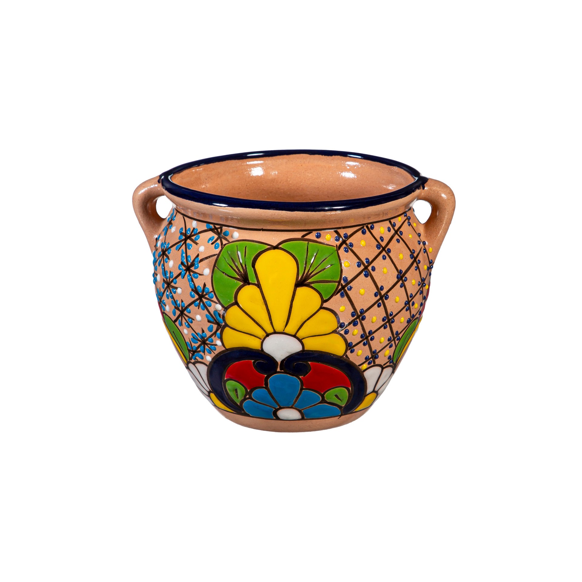 slide 5 of 6, Style Selections Urn 9.0-in W x 7-in H x 9-in D Multiple colors/finishes Clay Indoor/Outdoor Planter, 1 ct