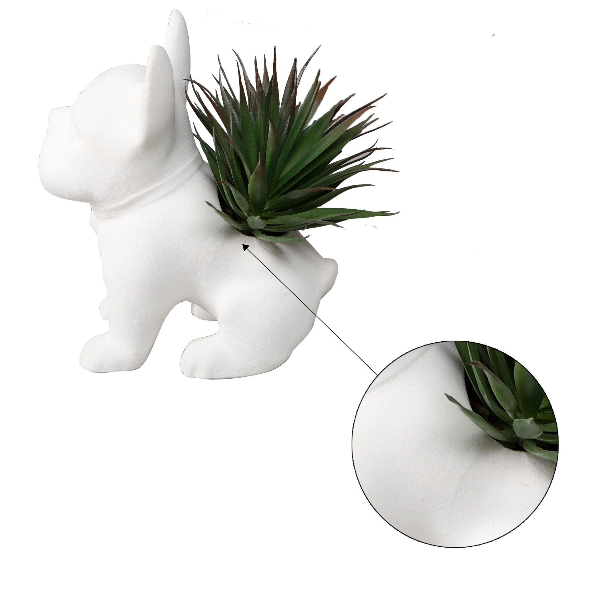 slide 2 of 5, Origin 21 8-in Matte Indoor/Outdoor Desktop Agave Artificial plant, 1 ct