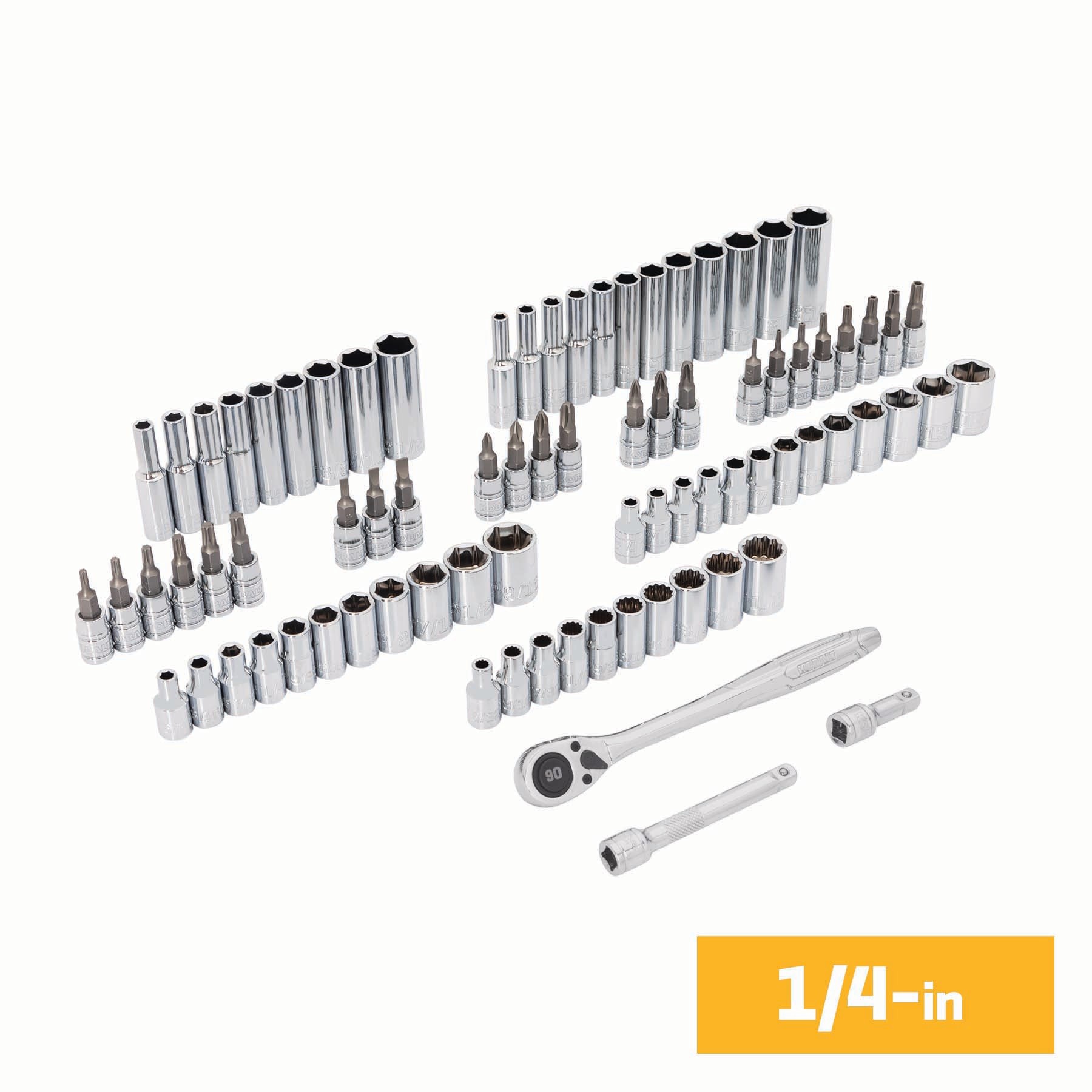 slide 6 of 6, Kobalt 297 -Piece Metric and standard (SAE) Mechanics Tool Set with Hard Case, 1 ct