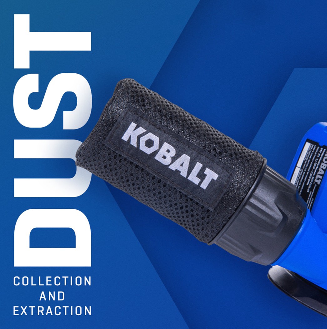 slide 6 of 6, Kobalt 24-Volt Brushless Variable Speed Random orbital Cordless Sander with Dust Management (Battery Not Included), 1 ct