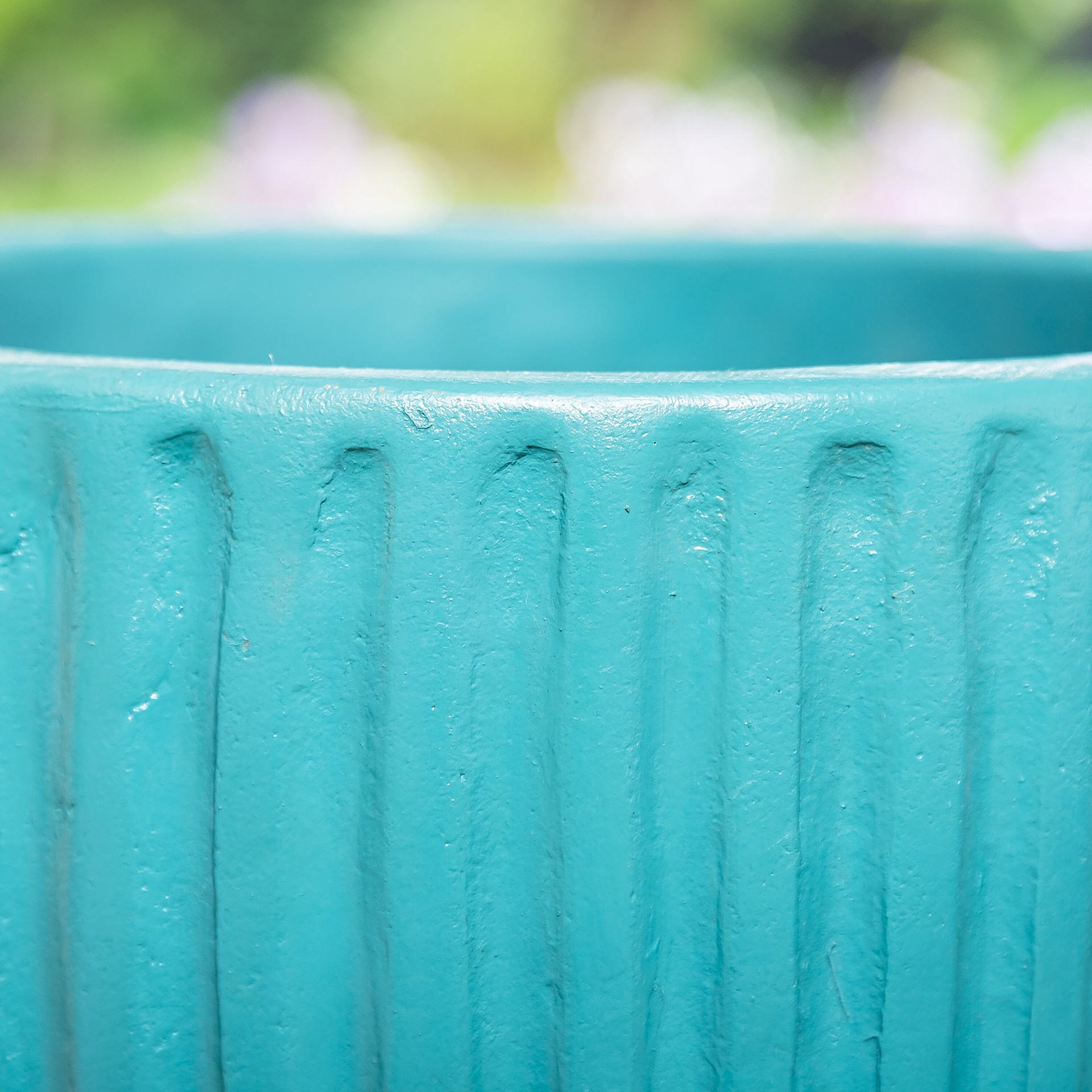slide 5 of 6, Style Selections Urn 15.0-in W x 22-in H x 15-in D Blue Clay Indoor/Outdoor Planter, 1 ct