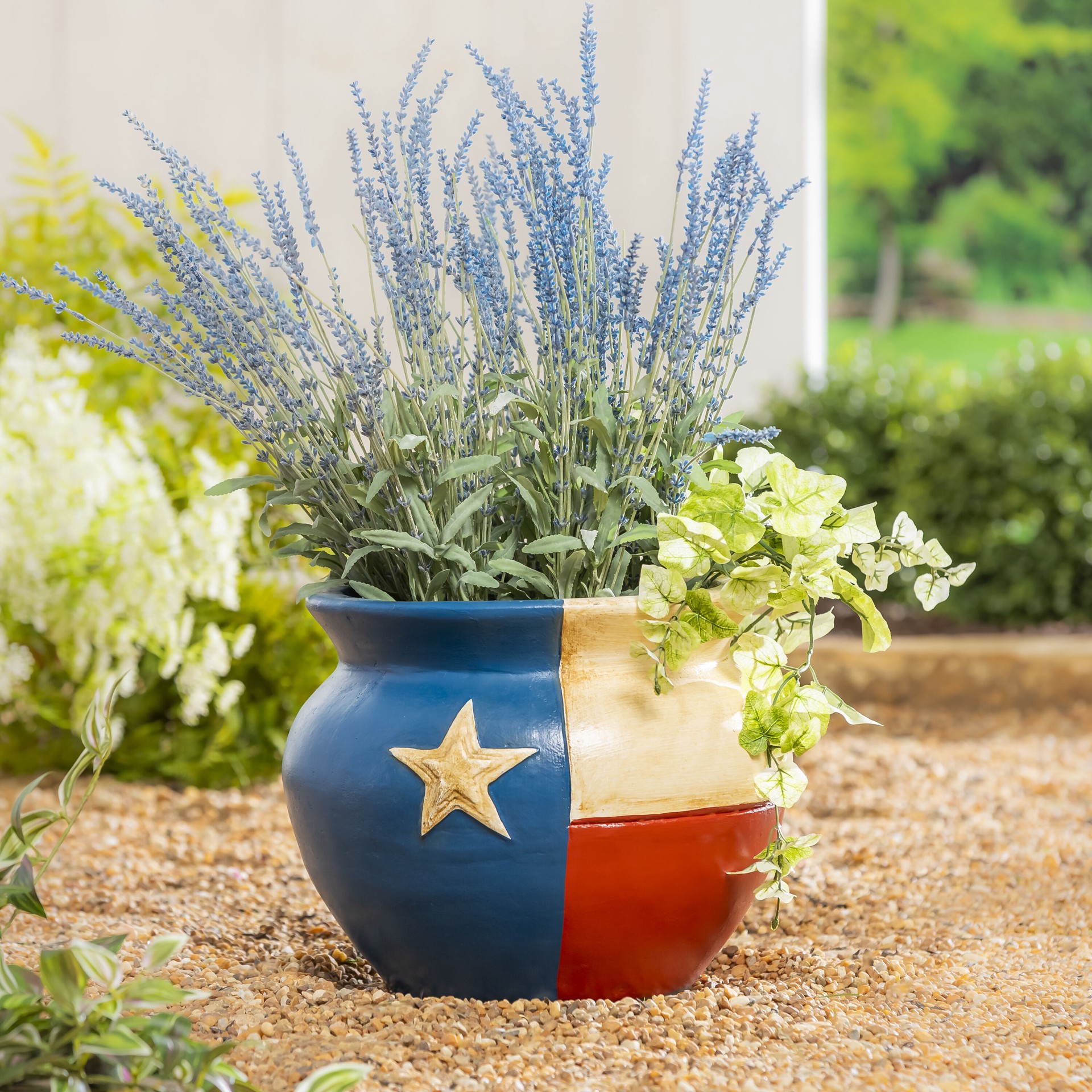 slide 4 of 6, Style Selections Urn 15.0-in W x 15.0-in L Multiple colors/finishes Clay Indoor/Outdoor Planter, 1 ct