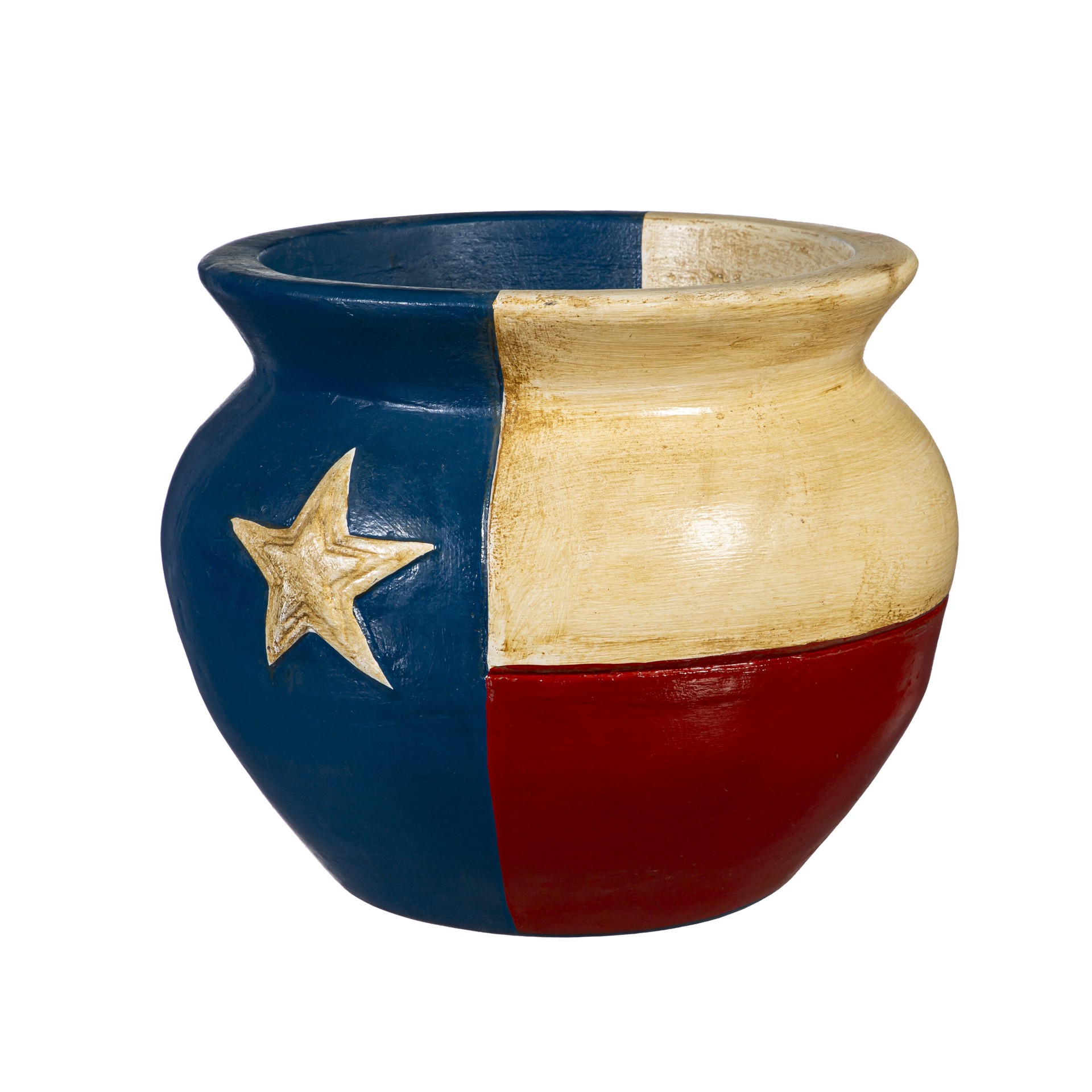 slide 5 of 6, Style Selections Urn 15.0-in W x 15.0-in L Multiple colors/finishes Clay Indoor/Outdoor Planter, 1 ct