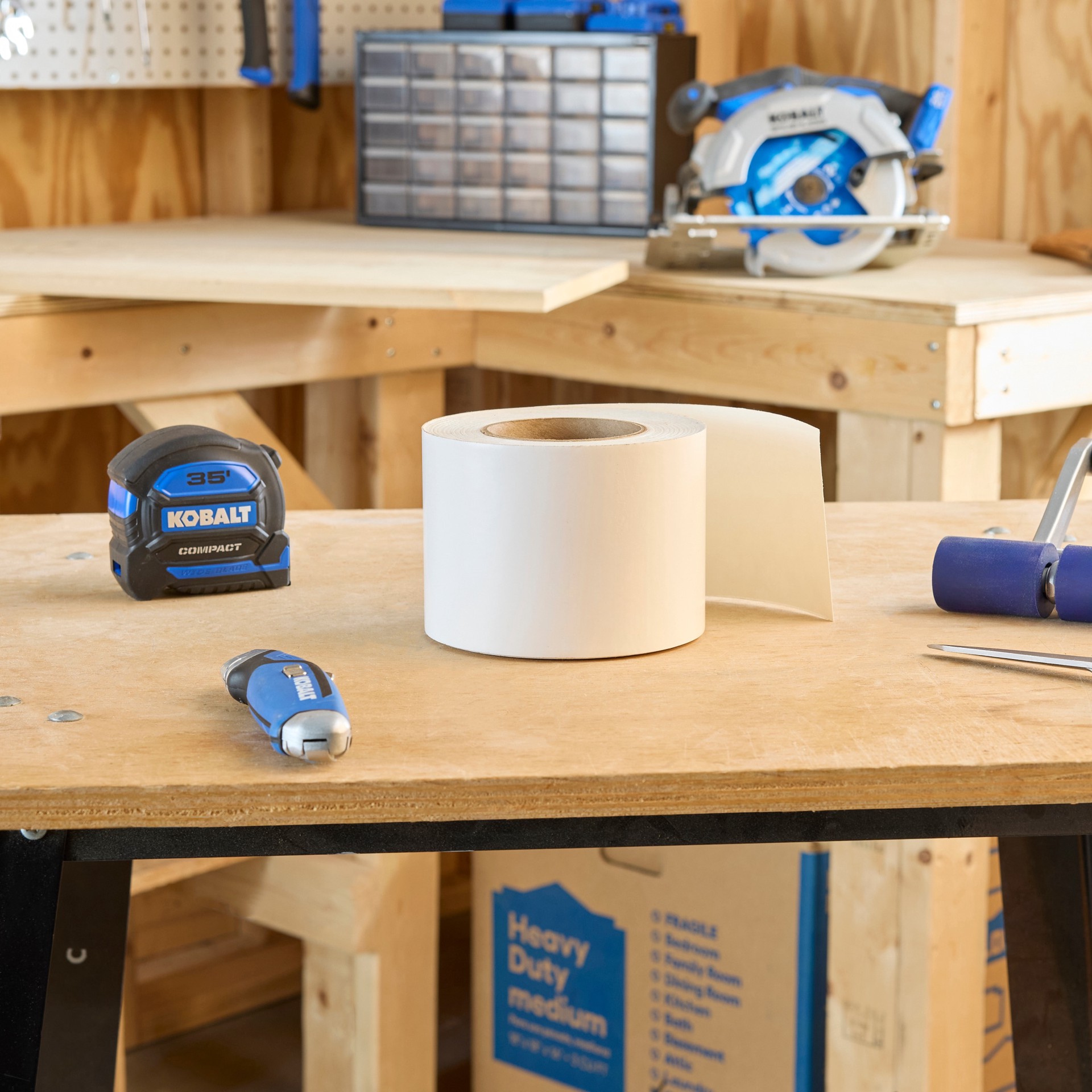 slide 6 of 6, RELIABILT 4-in x 75-ft White Butyl rubber Self-adhesive roll flashing, 1 ct