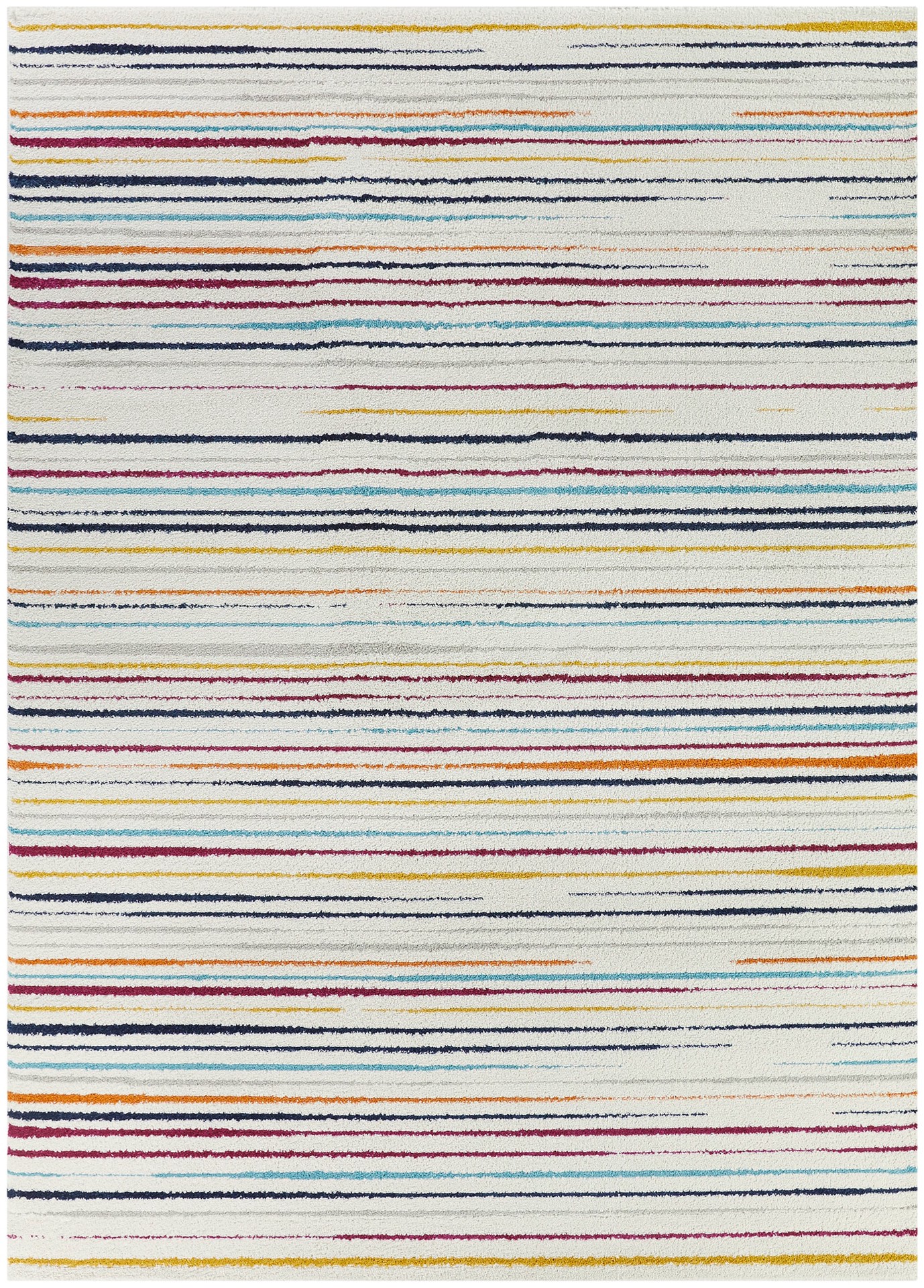 slide 1 of 5, Balta 4 x 5 (ft) Polypropylene White Rectangular Indoor Stripe Area rug, 1 ct
