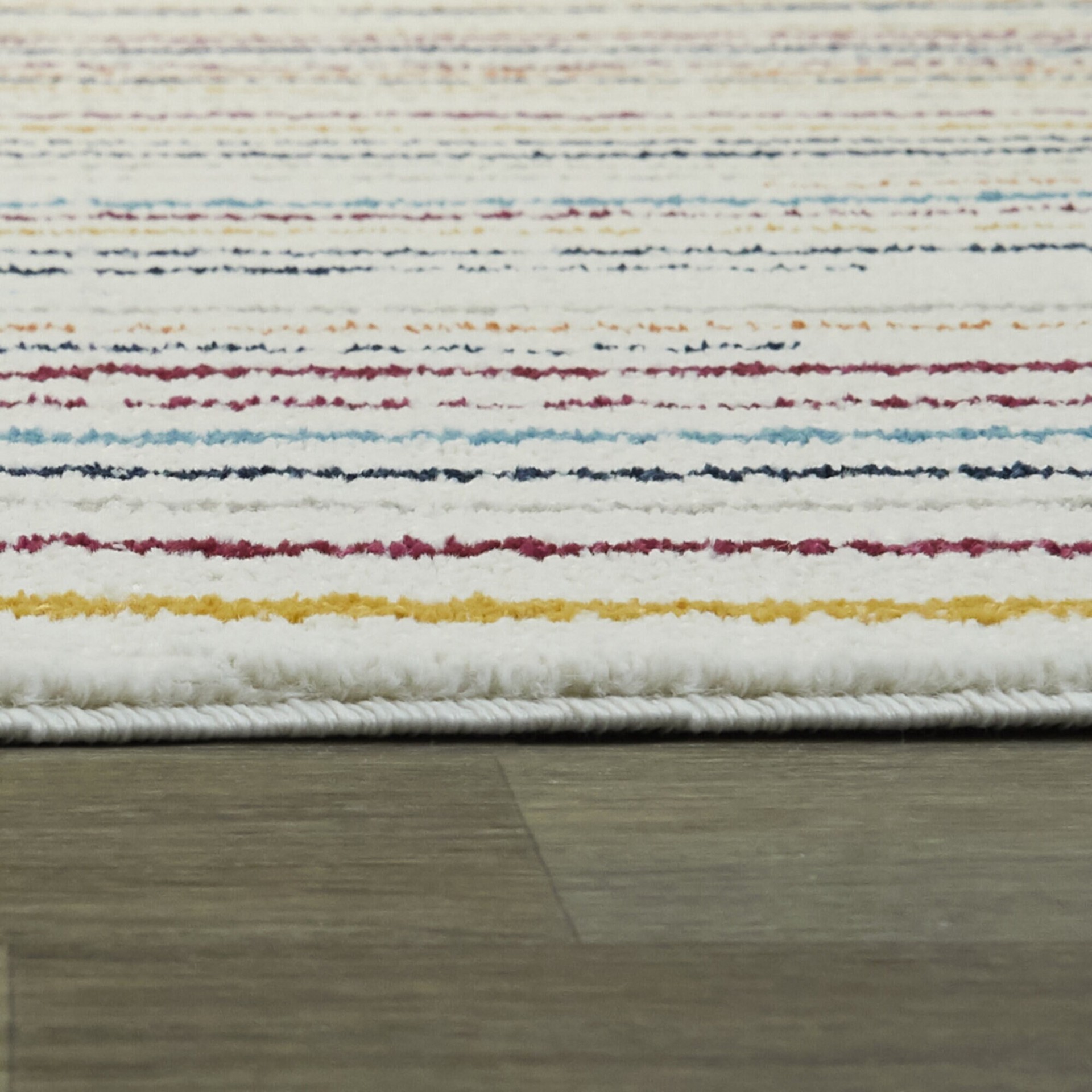 slide 5 of 5, Balta 4 x 5 (ft) Polypropylene White Rectangular Indoor Stripe Area rug, 1 ct