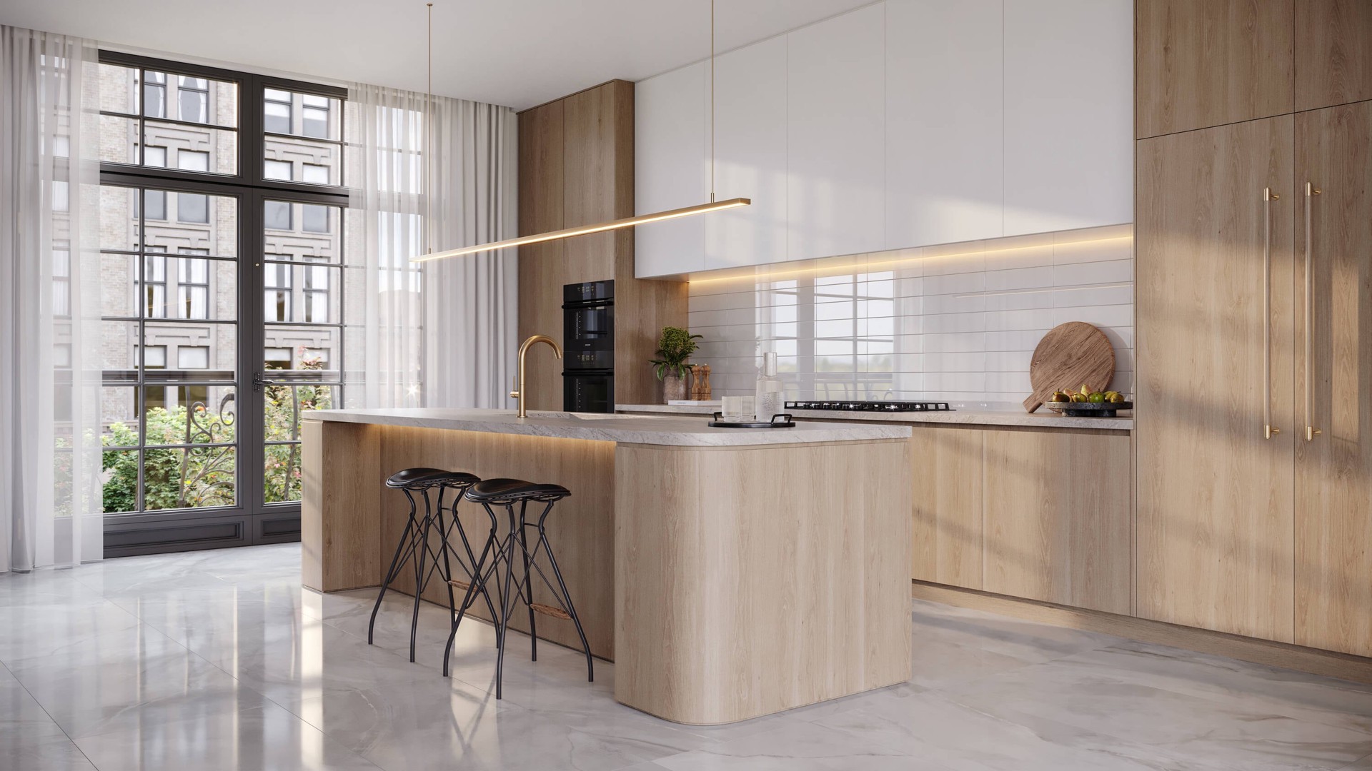 slide 2 of 6, Satori Regent Onyx Lumiere 24-in x 48-in Polished Porcelain Floor and Wall Tile ( 7.75-sq ft Piece ), 1 ct