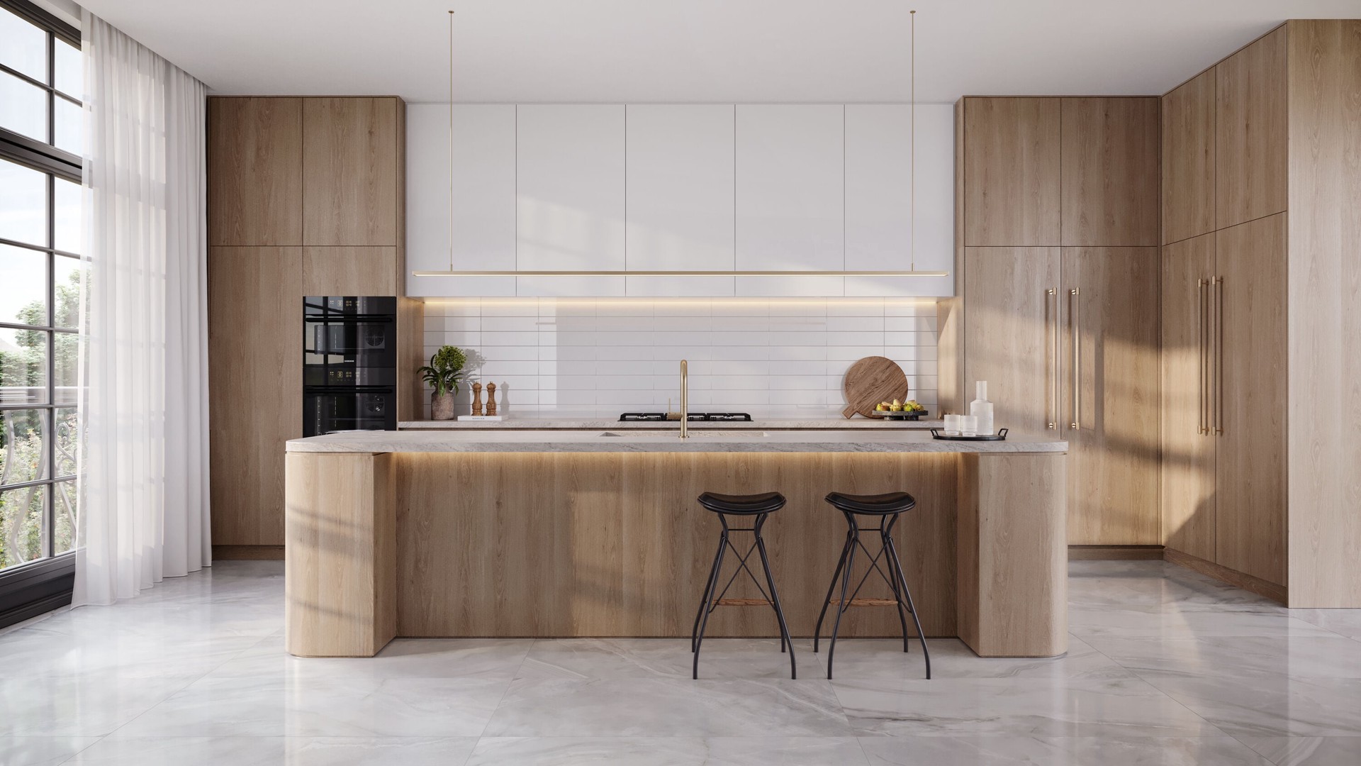 slide 5 of 6, Satori Regent Onyx Lumiere 24-in x 48-in Polished Porcelain Floor and Wall Tile ( 7.75-sq ft Piece ), 1 ct