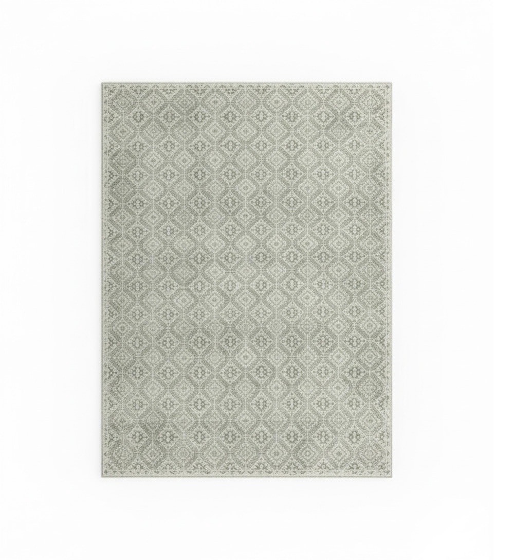 slide 2 of 6, allen + roth Olive Poppy 5 x 7 (ft) Loomed Green Rectangular Indoor Floral/Botanical French Country Pet Friendly Area rug, 1 ct
