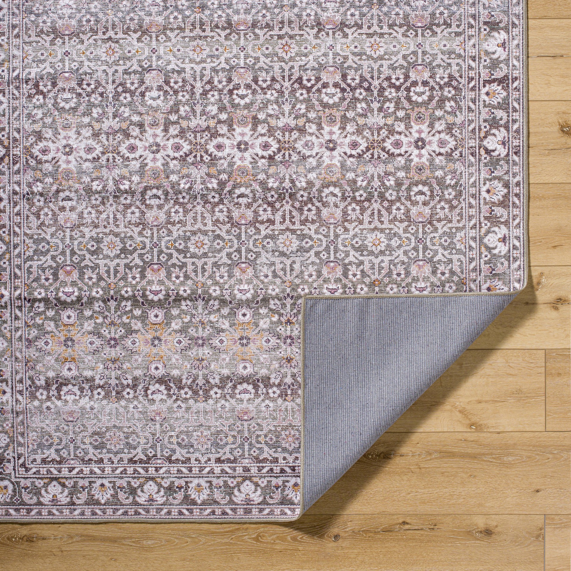 slide 4 of 6, allen + roth Vintage Floral 5 x 7 (ft) Loomed Multi Rectangular Indoor Floral/Botanical Vintage Pet Friendly Area rug, 1 ct