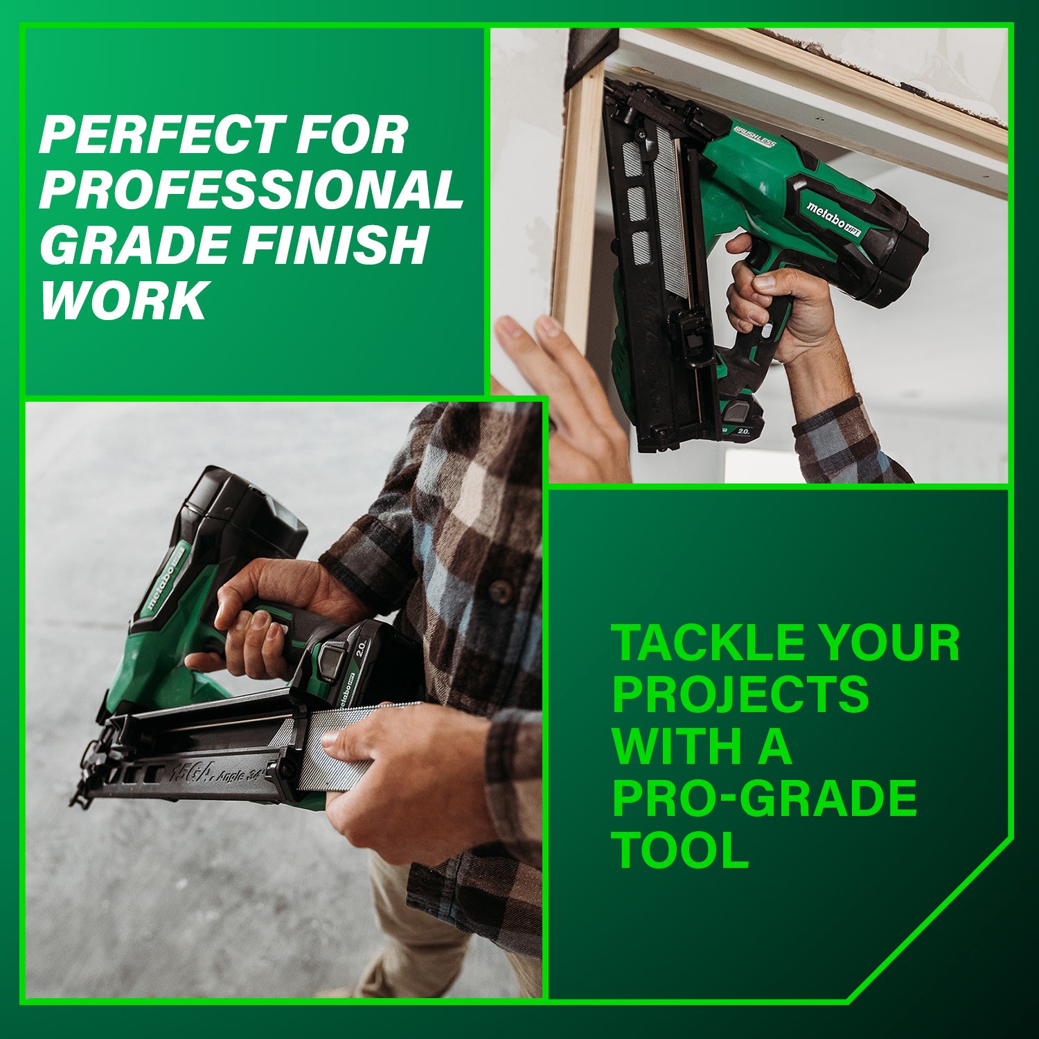 slide 3 of 6, Metabo HPT MultiVolt 2-1/2-in 15 -Gauge Cordless Angled Finish Nailer (Battery Included and Charger Included), 1 ct