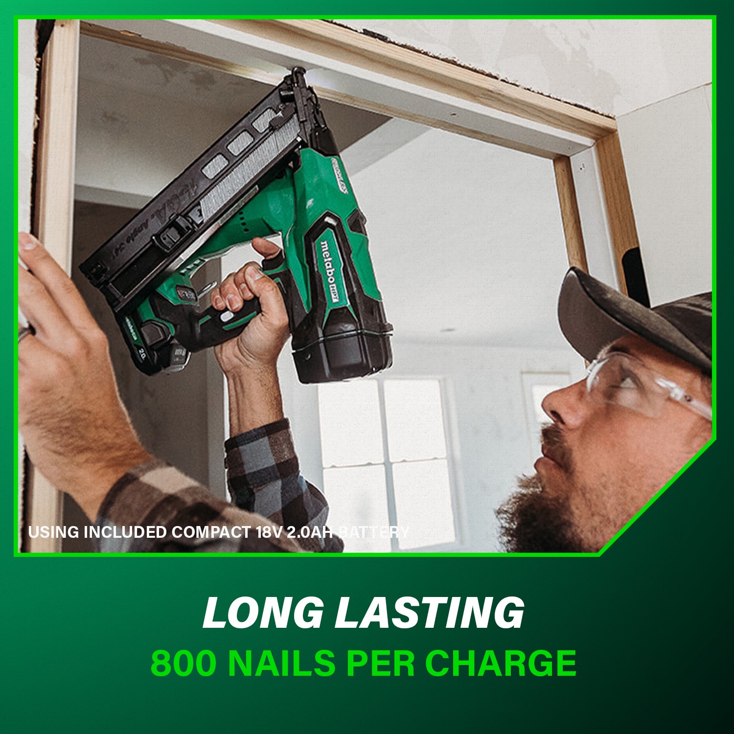 slide 6 of 6, Metabo HPT MultiVolt 2-1/2-in 15 -Gauge Cordless Angled Finish Nailer (Battery Included and Charger Included), 1 ct