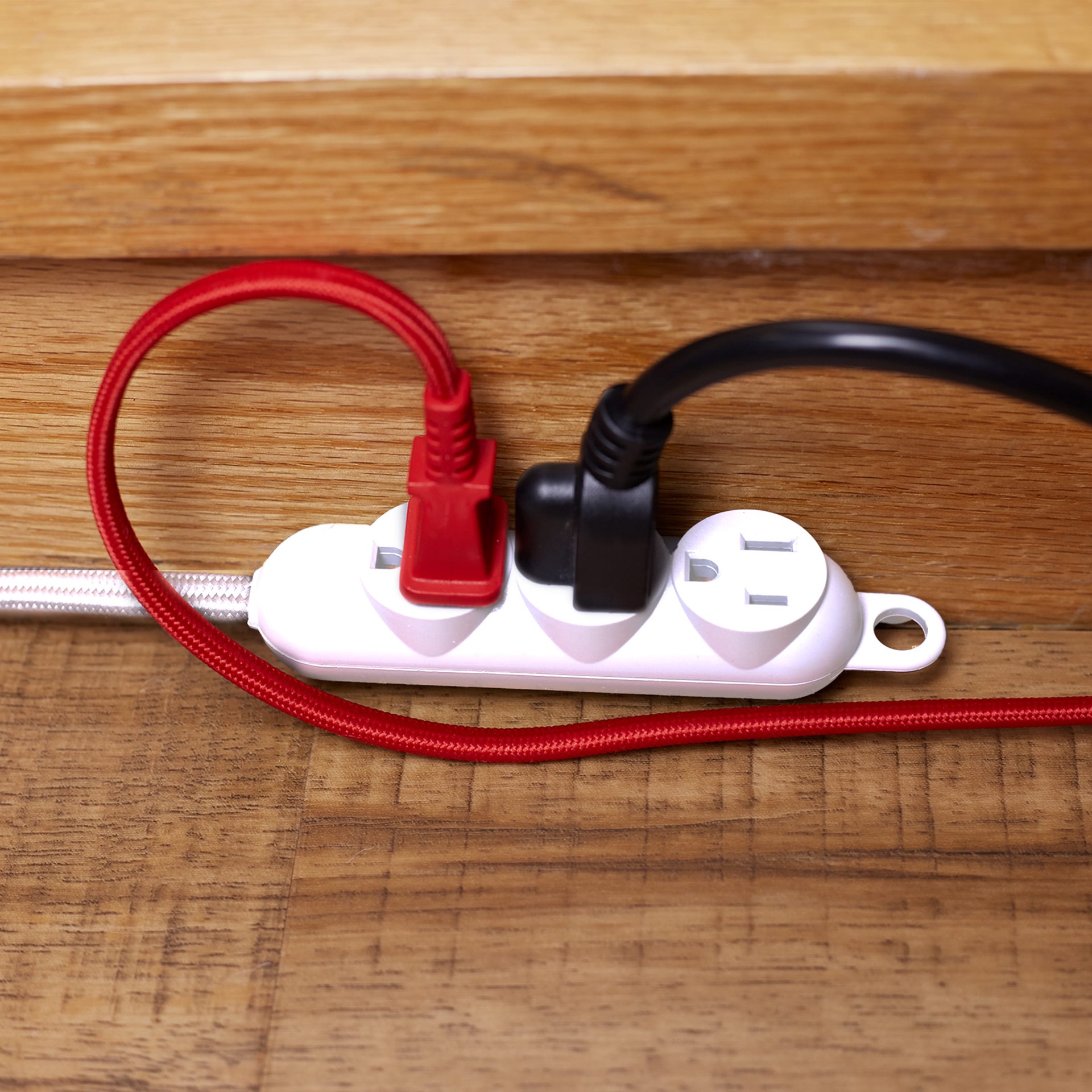 slide 5 of 6, Utilitech 12-ft 16 / 3 Light Duty 1 Prong White Indoor Extension Power Cord, 1 ct