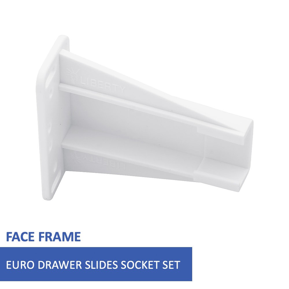 slide 2 of 6, RELIABILT White Plastic Drawer slide sockets, 1 ct