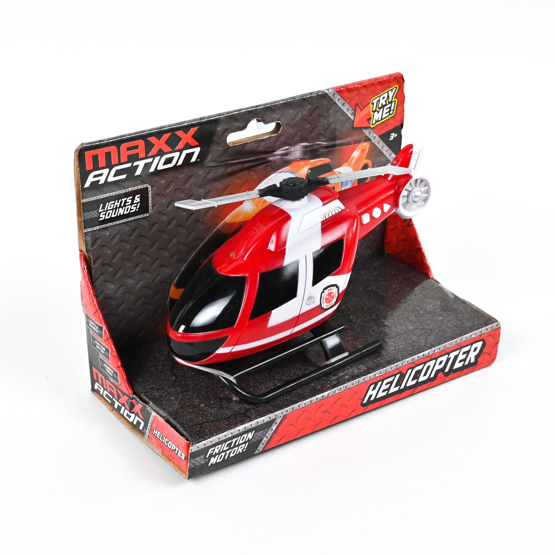 slide 2 of 4, MAXX ACTION Fire Truck Friction Power Mini Vehicle 3.5-in (Assorted Styles), 1 ct