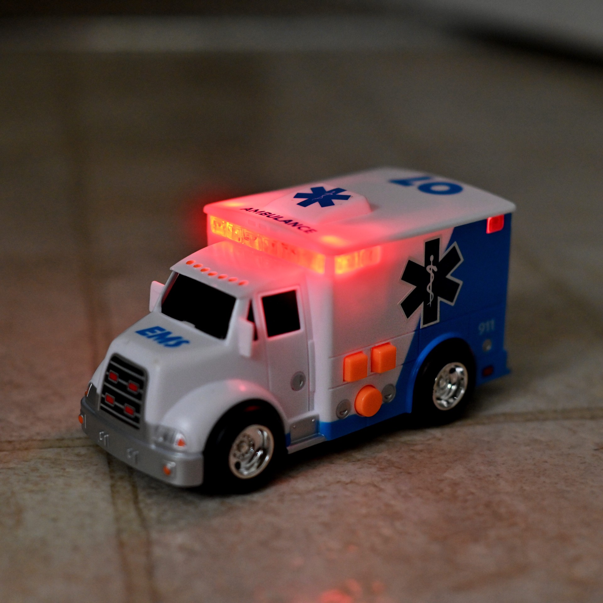 slide 1 of 4, MAXX ACTION Fire Truck Friction Power Mini Vehicle 3.5-in (Assorted Styles), 1 ct