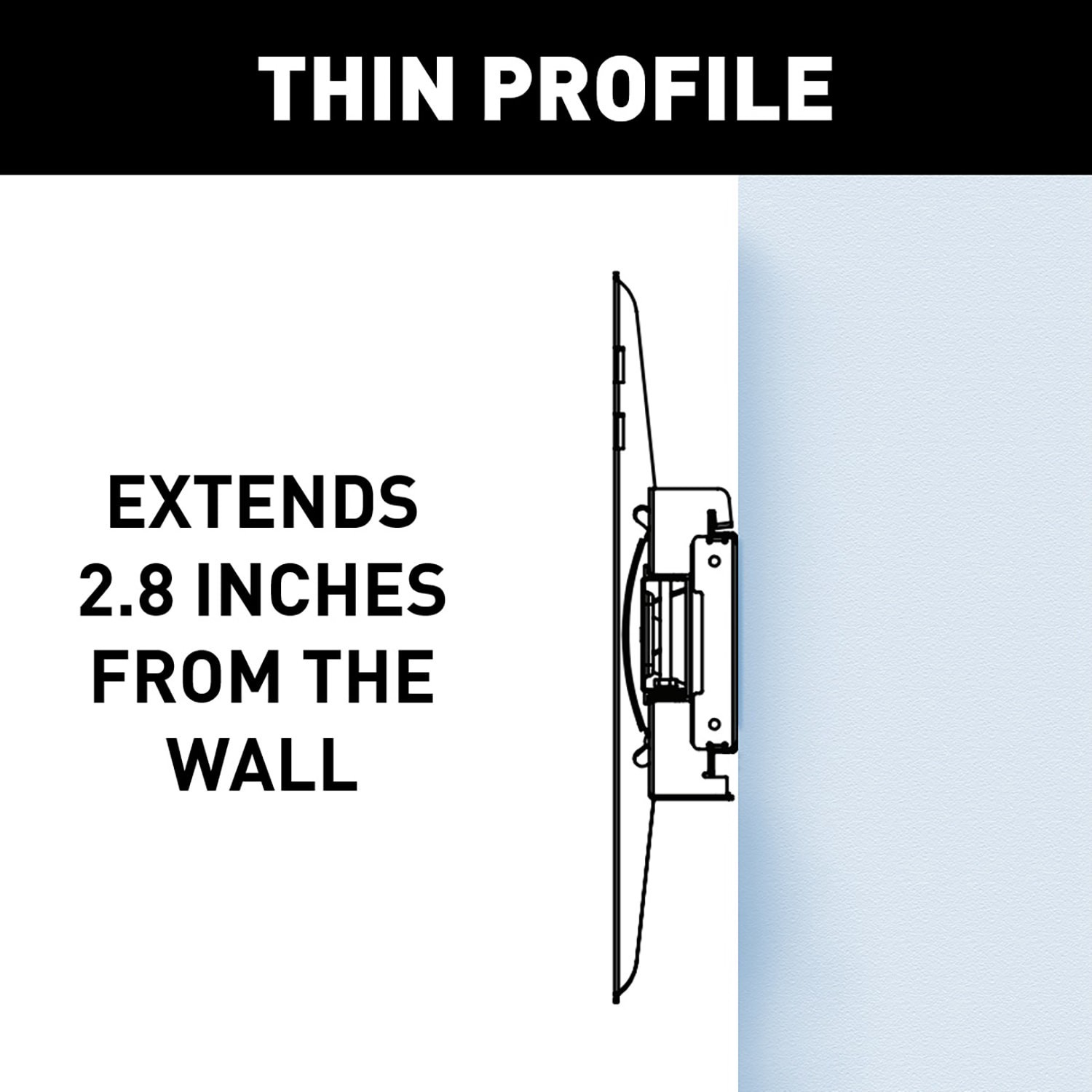 slide 5 of 6, Sanus 42-90 Inch Extendable Tilt Indoor Wall TV mount Fits TVs up to 90-in ( Hardware Included ), 1 ct