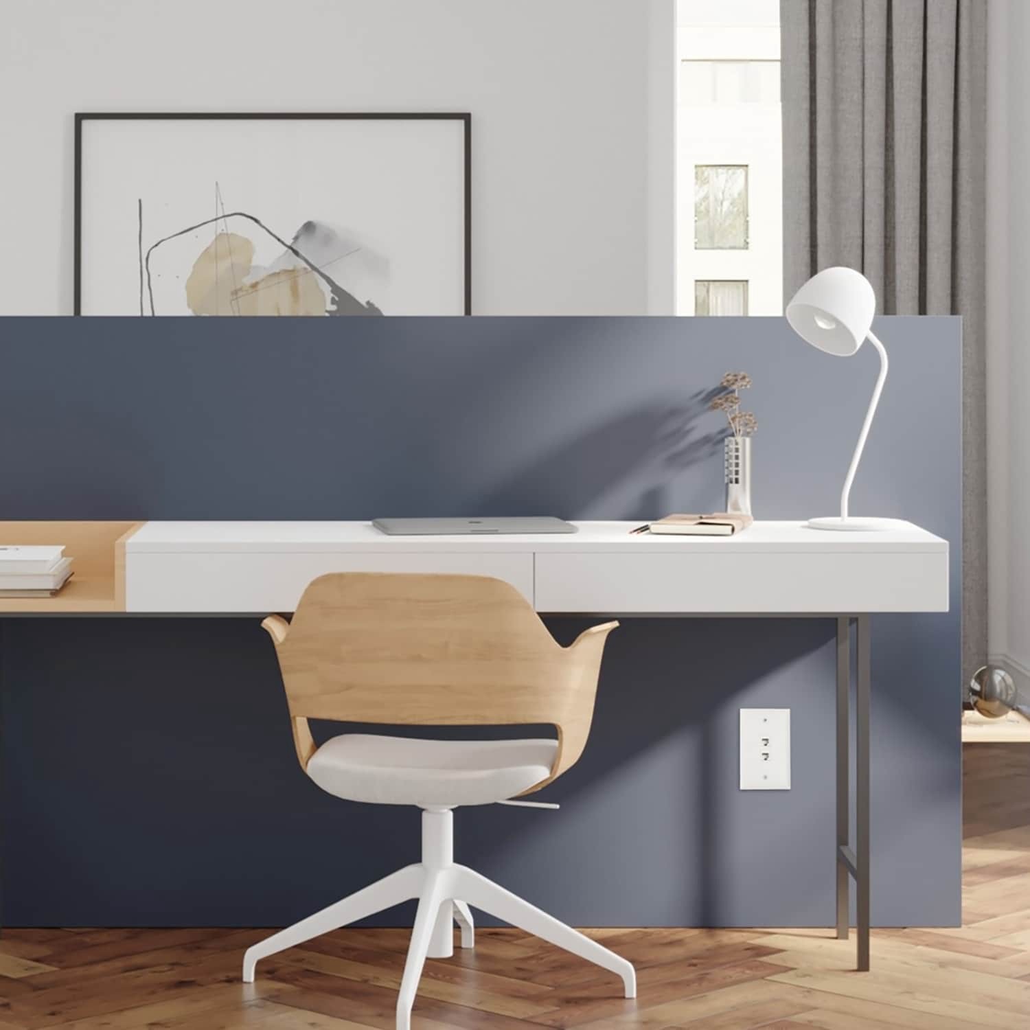 slide 4 of 4, Legrand Plastic CAT5e Ethernet Wall Jack, 1 ct