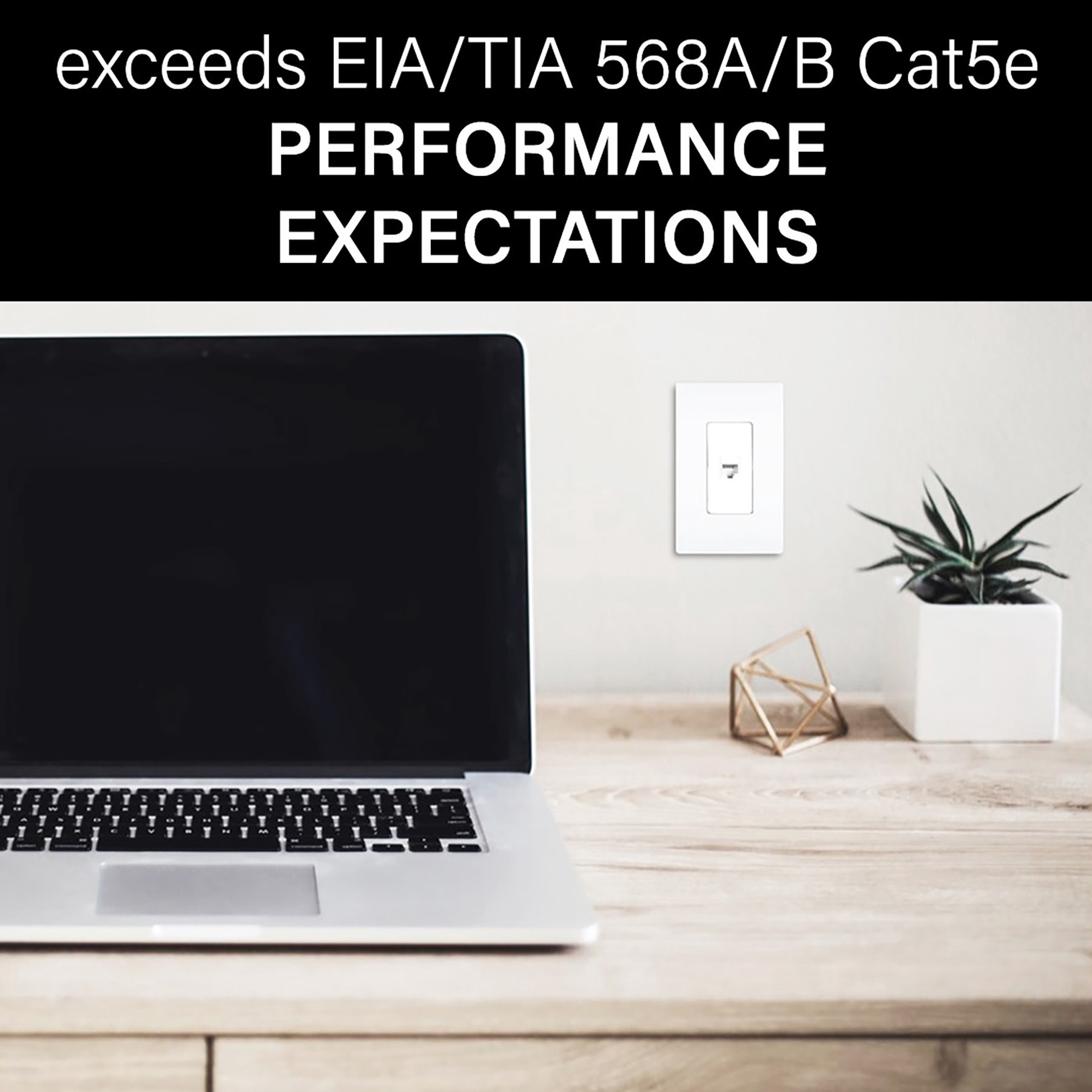 slide 2 of 6, Legrand 5 -Pack CAT5e Ethernet Wall Jack, 1 ct