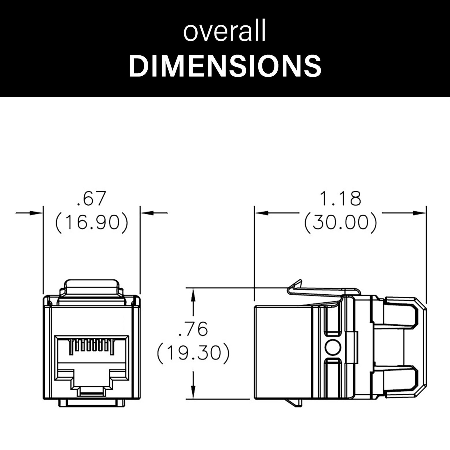 slide 5 of 6, Legrand 5 -Pack CAT5e Ethernet Wall Jack, 1 ct