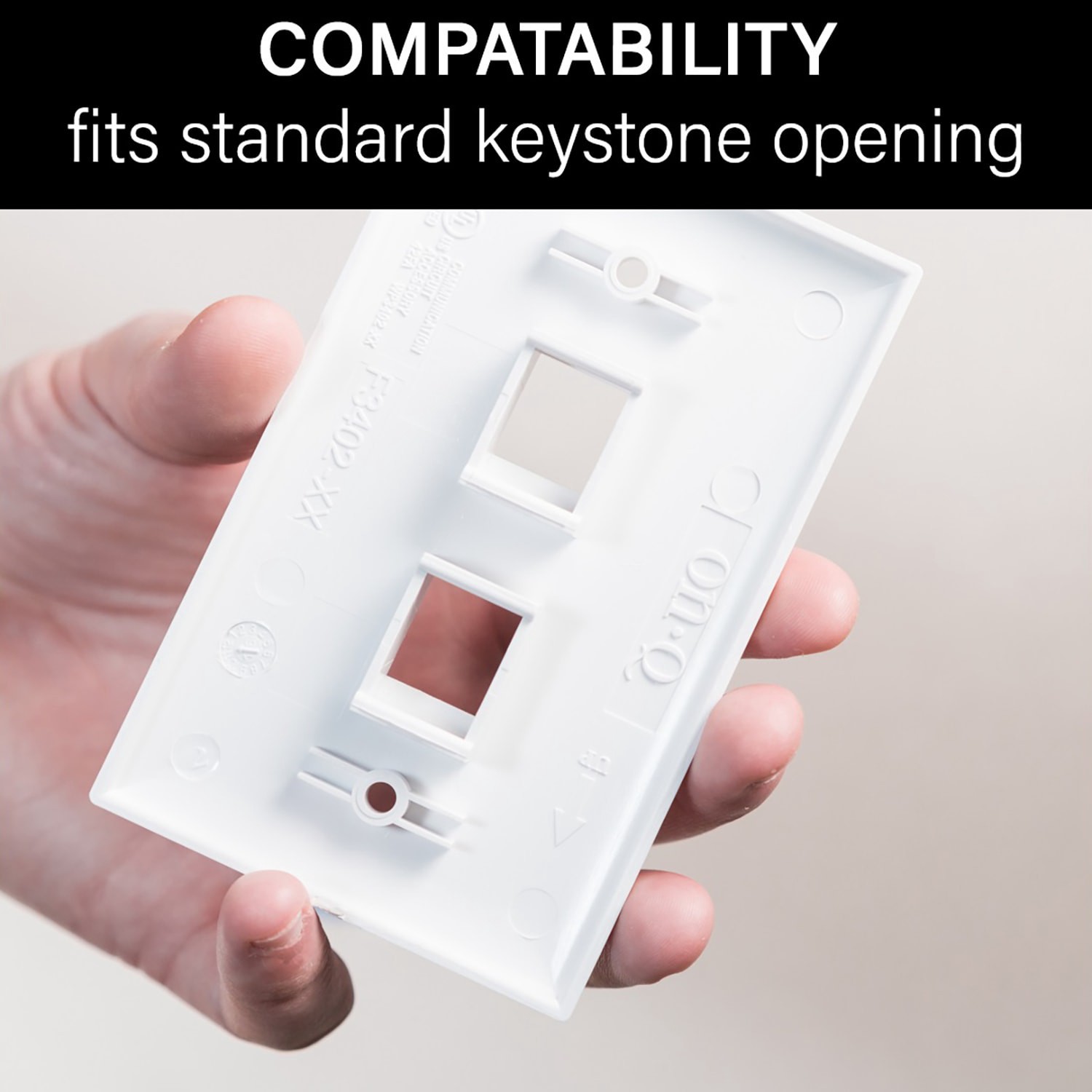 slide 3 of 4, On-Q/Legrand RJ25 Wall Jack, 1 ct