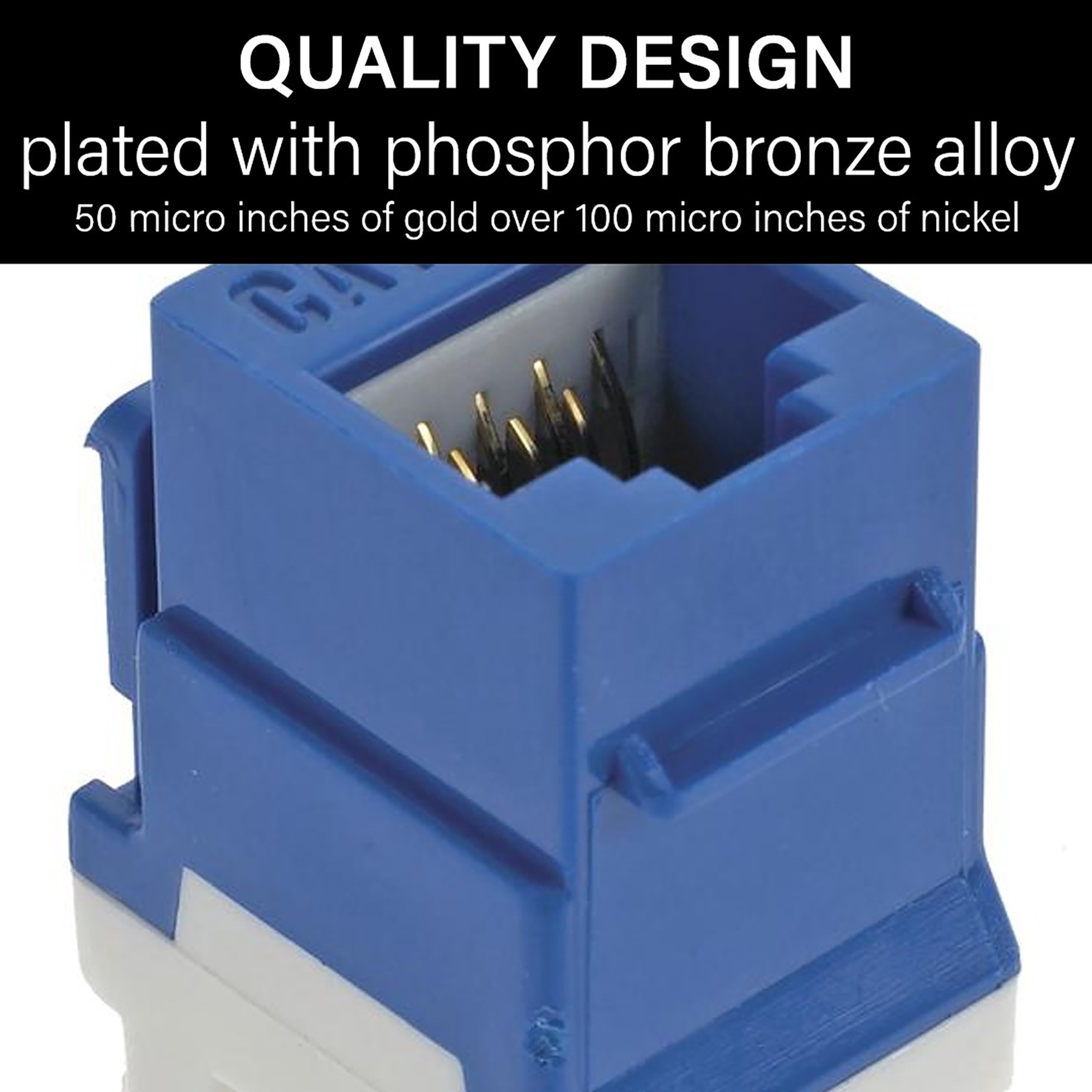 slide 3 of 6, Legrand CAT6 Ethernet Wall Jack, 1 ct