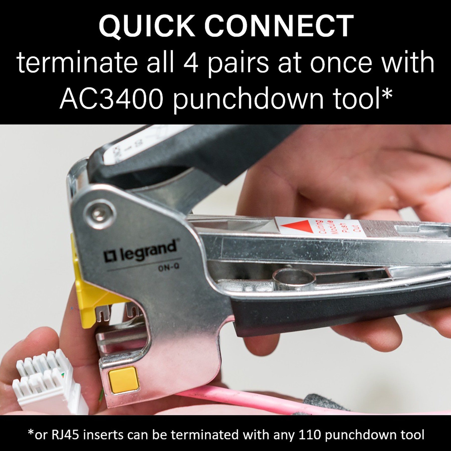 slide 6 of 6, Legrand CAT6 Ethernet Wall Jack, 1 ct
