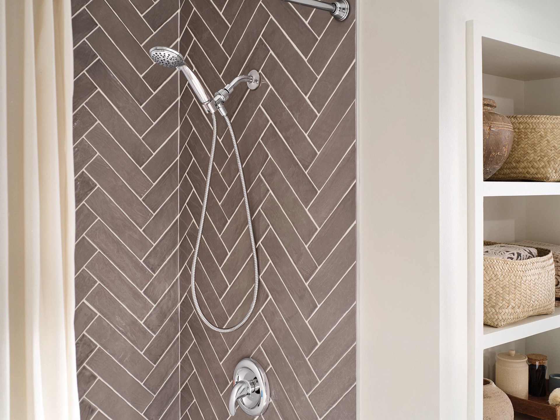 slide 4 of 6, Moen Attune 6.0 -Spray Chrome Handheld Shower Head 1.75 GPM, 1 ct