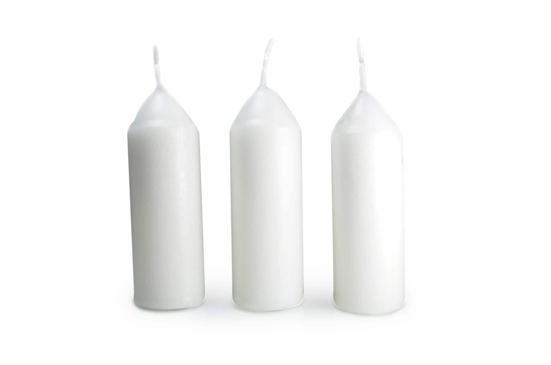 slide 3 of 3, UCO 3 -Pack 1 -Wick White Pillar candle, 1 ct
