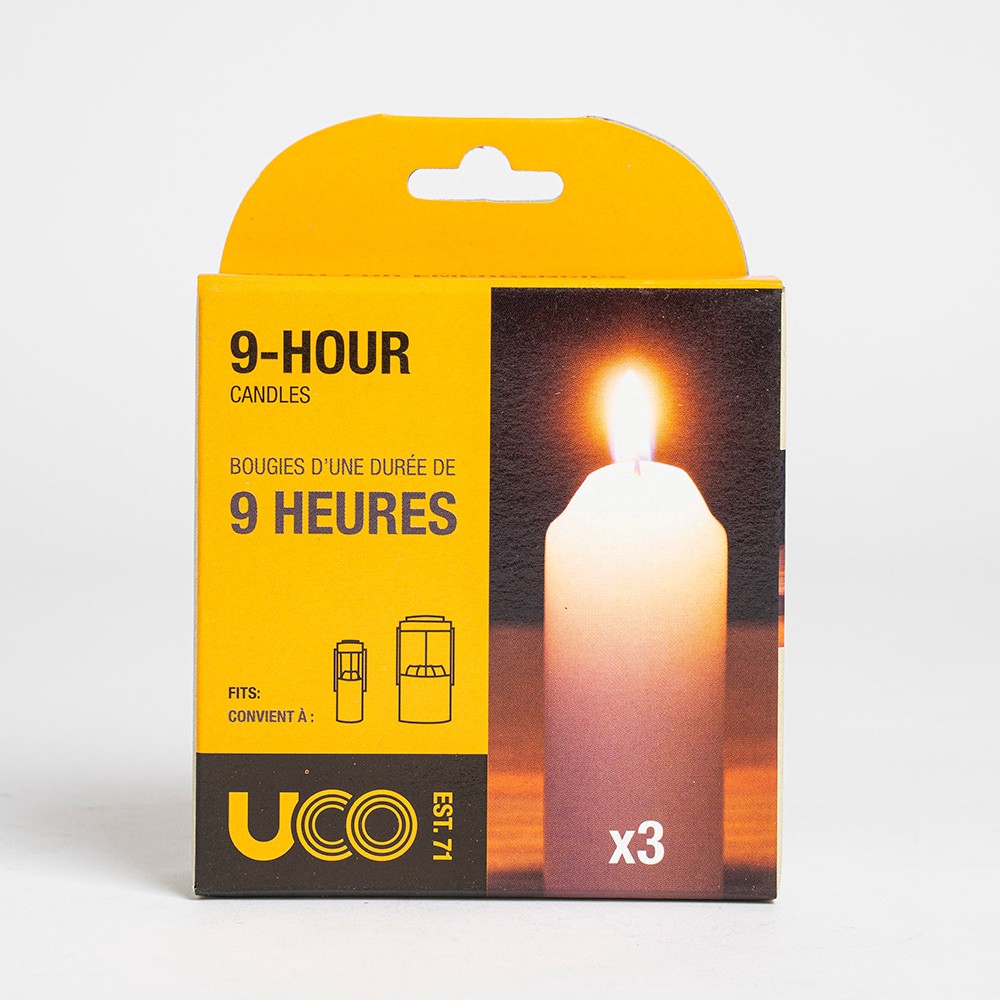 slide 1 of 3, UCO 3 -Pack 1 -Wick White Pillar candle, 1 ct