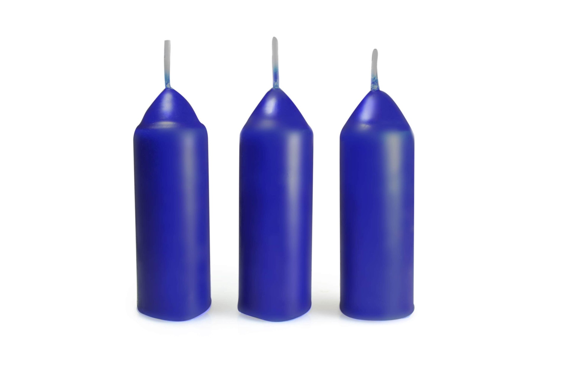 slide 3 of 3, UCO 3 -Pack 1 -Wick Citronella Blue Pillar candle, 1 ct