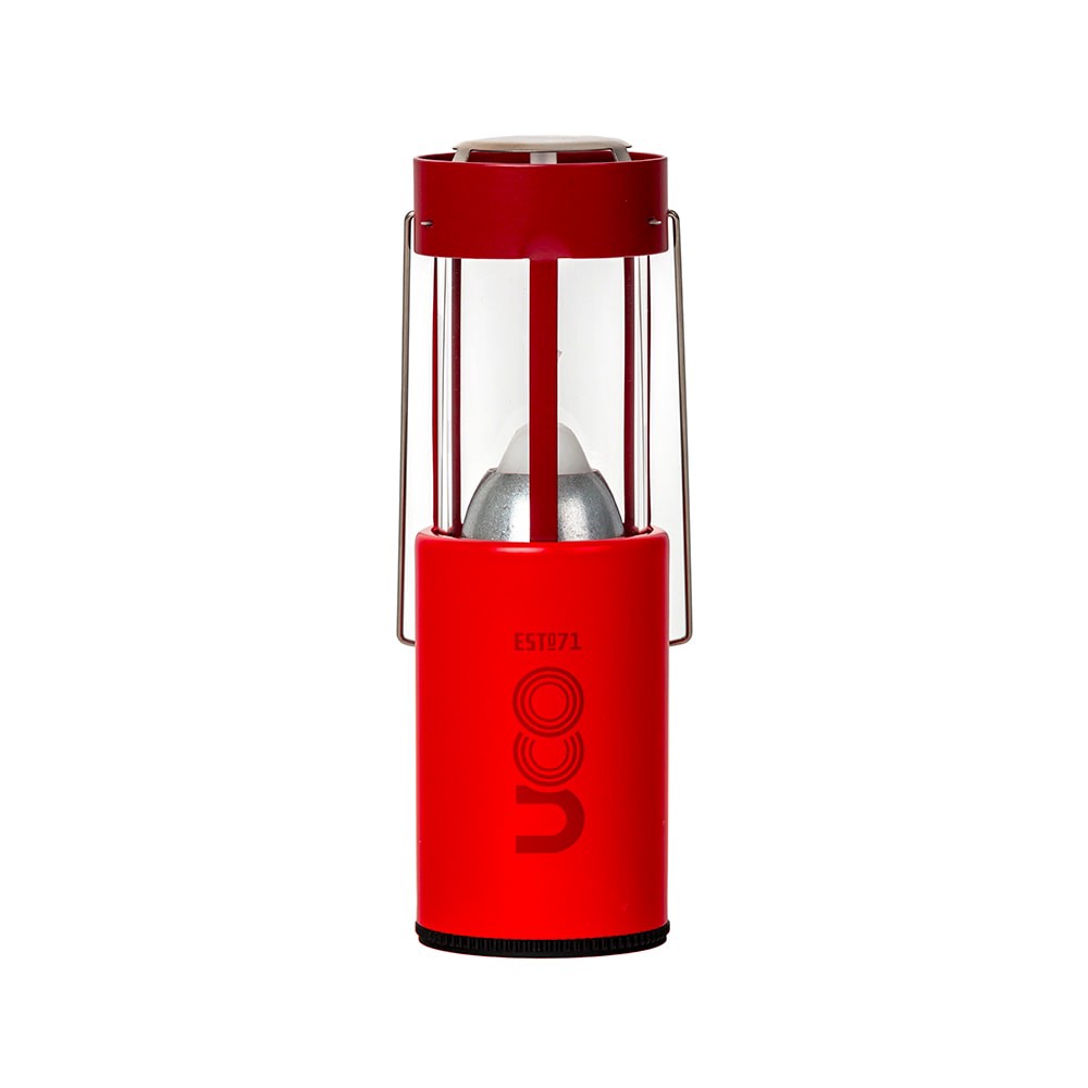 slide 1 of 3, UCO 1 -Wick Red Pillar candle, 1 ct
