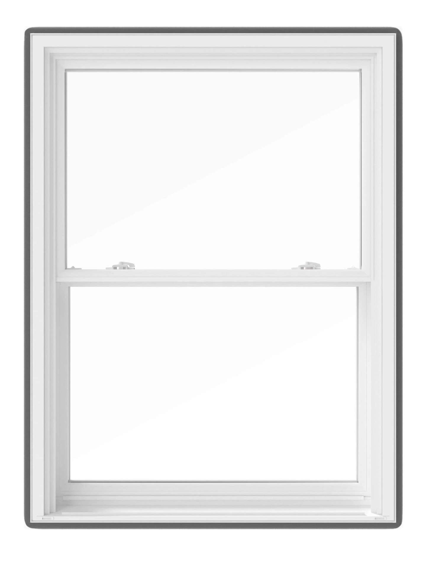 slide 1 of 5, Pella 150 Series 31-1/2-in x 45-1/2-in White Exterior White Interior Vinyl Replacement Double Pane Glass Low-E Argon Double Hung Window (Full Screen Included), 1 ct