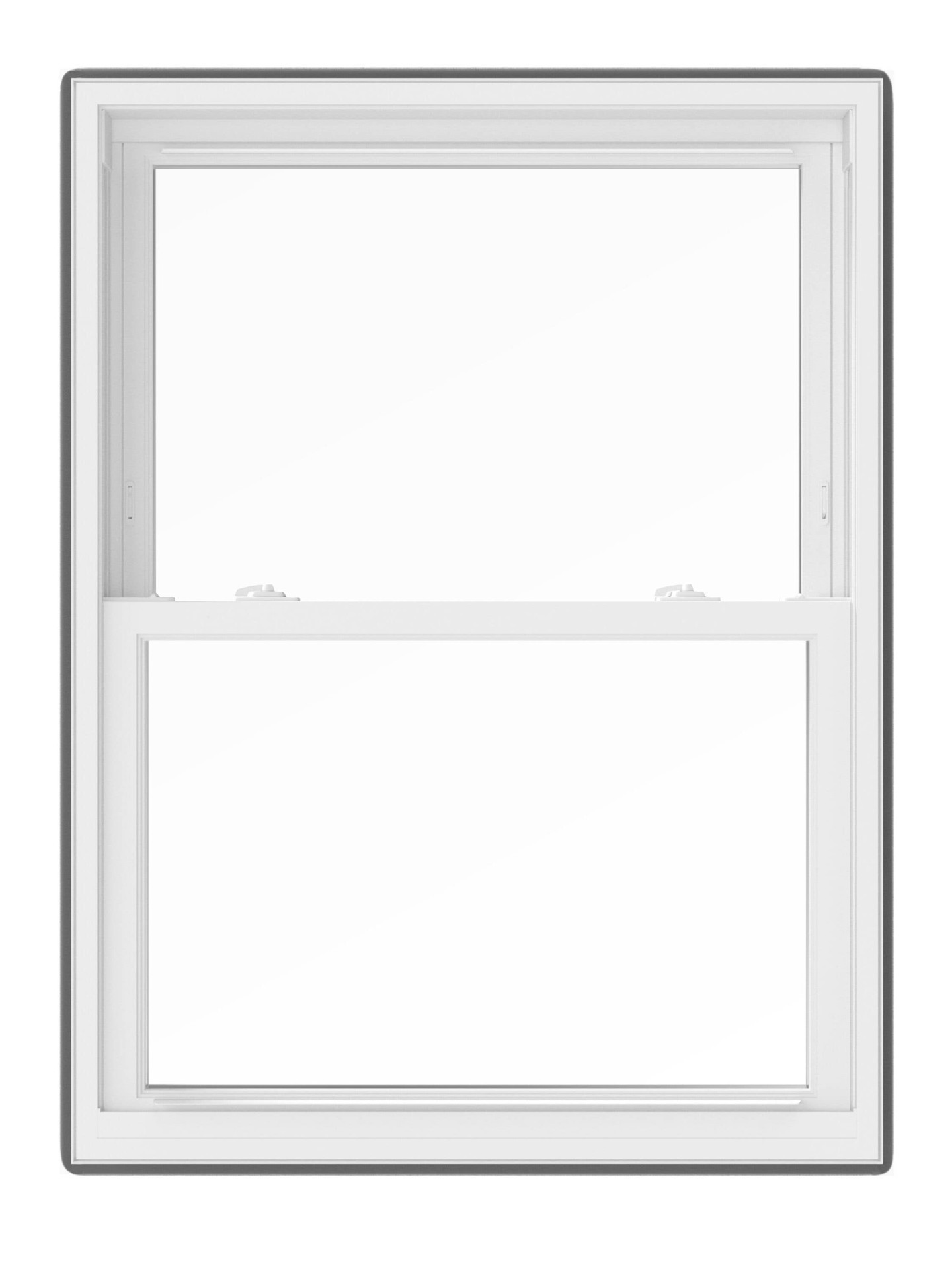 slide 2 of 6, Pella 150 Series 31-1/2-in x 61-1/2-in White Exterior White Interior Vinyl Replacement Double Hung Window Low-E argon Double Pane Glass (Full Screen Included), 1 ct
