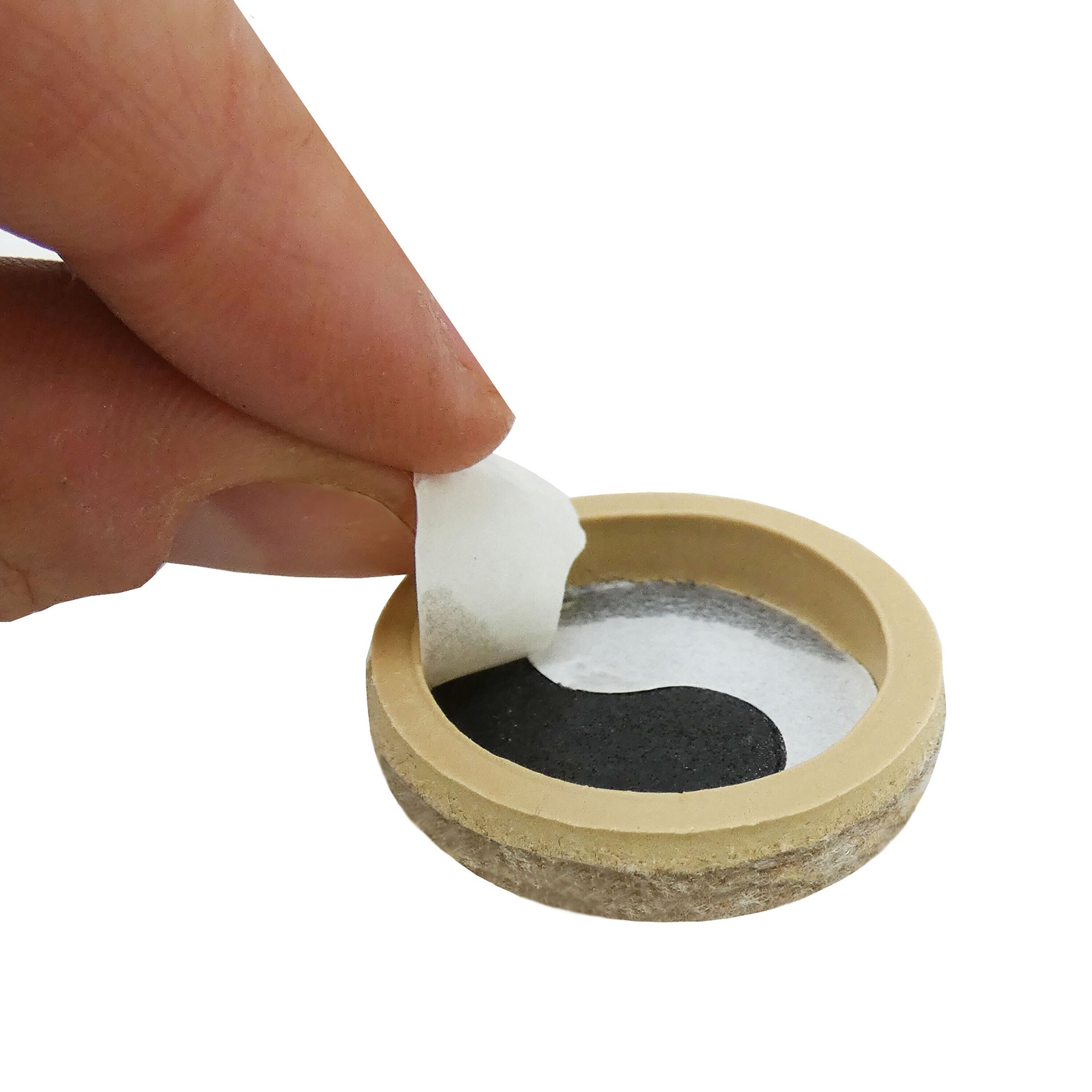 slide 6 of 6, RELIABILT 4 -Pack 1-in Beige Round Felt furniture pads, 1 ct